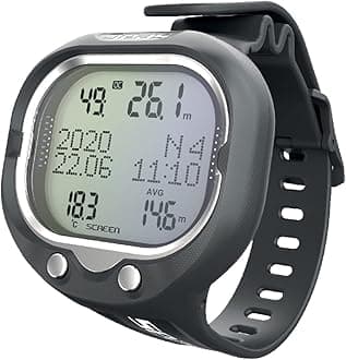 Screen, Scuba Wrist Dive Computer for 1 or 2 mixes and Freediving mode