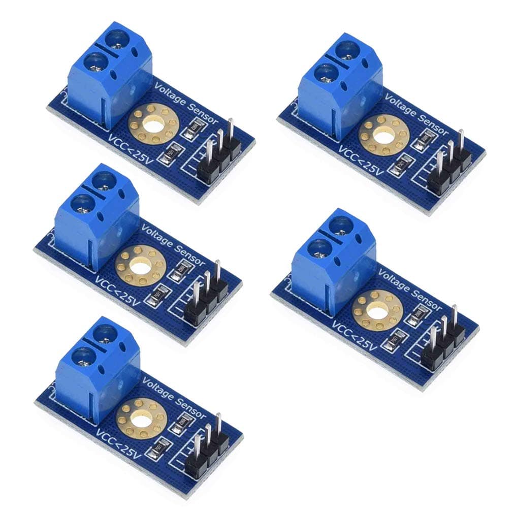 Hailege 5pcs Voltage Detection Module - DC 0~25V Measurement Sensor