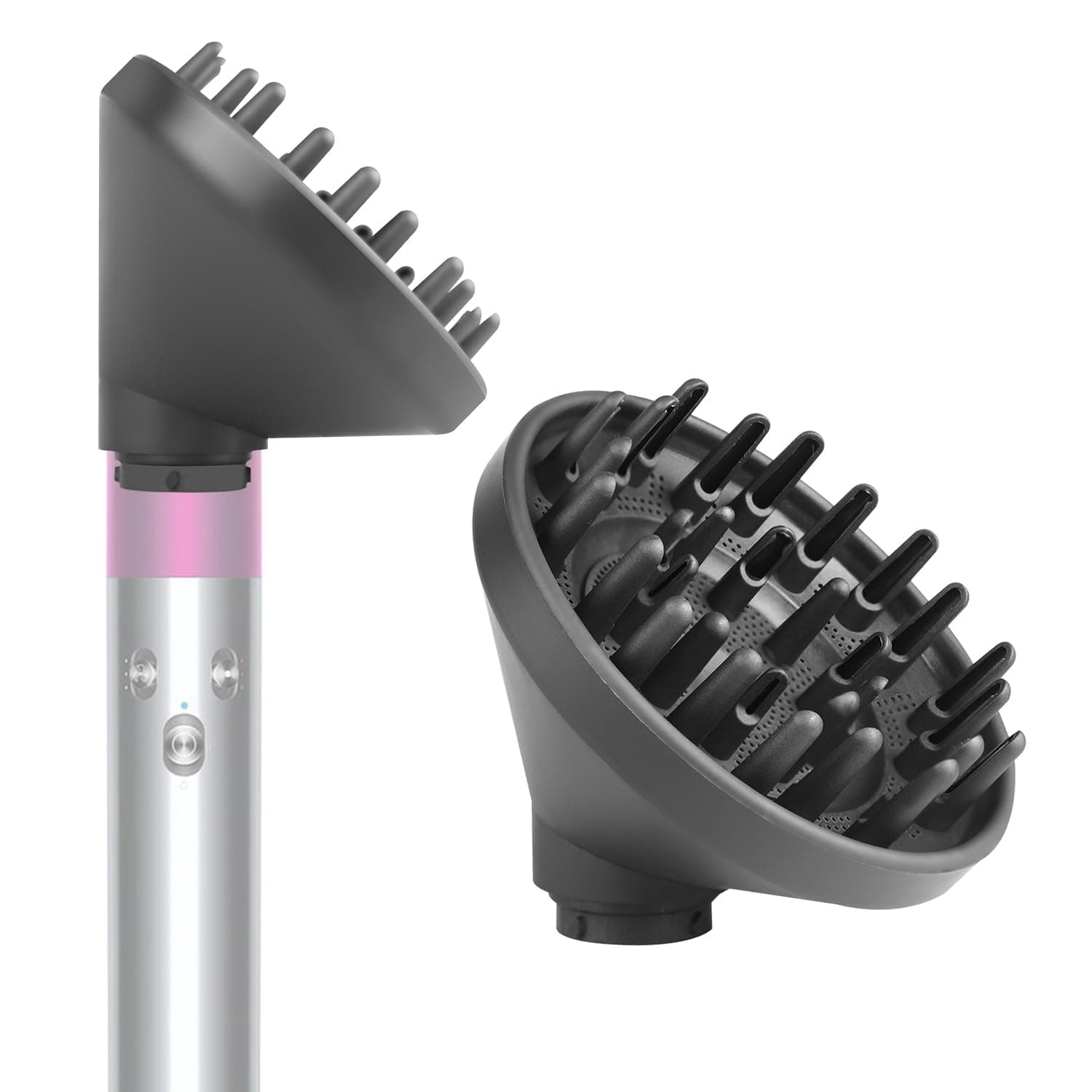 Upgraded Diffuser Attachment for Airwrap, Converting for Airwrap Styler to Hair Dryer Diffuser Attachment, for Airwrap Attachment Nozzle, 973365-01, Grey