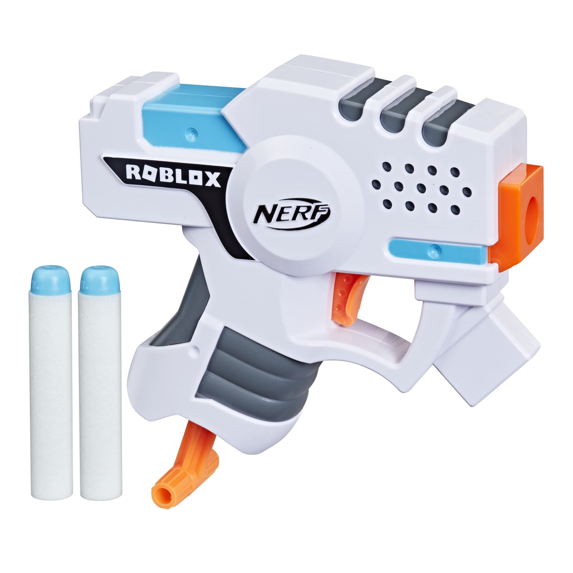 Roblox Strucid: Boom Strike Dart Blaster, Pull-Down Priming Handle, 2 Elite Darts, Code to Unlock in-Game Virtual Item, White