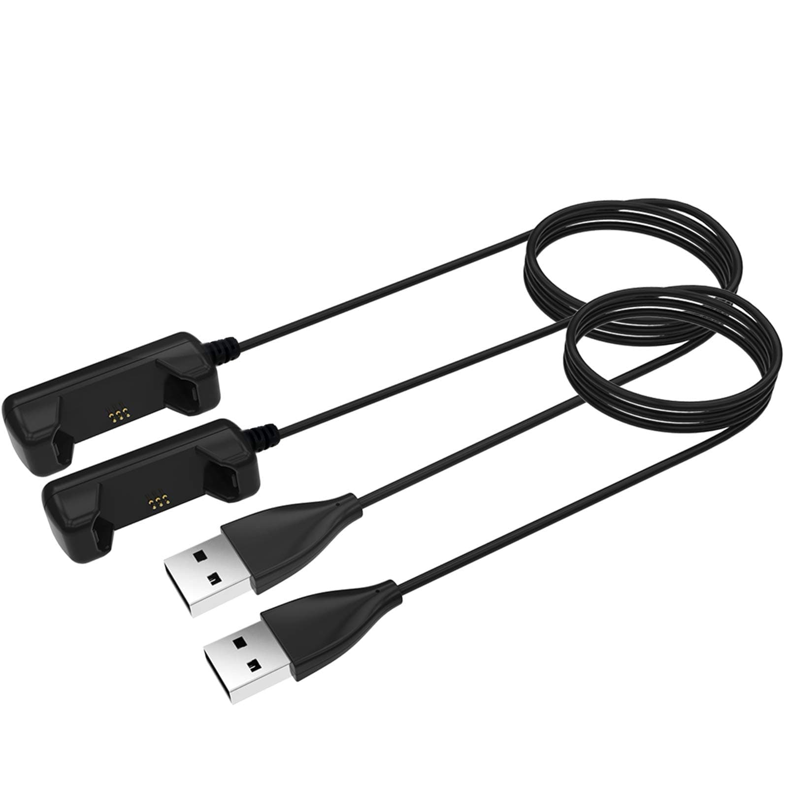 KingAcc Compatible with Fitbit Flex 2 Charger, Replacement USB Charging Cable Cord Charger Cradle Dock Adapter for Fitbit Flex 2, Fitness Tracker Wristband Smart Watch (3Foot/1meter, 2-Pack)