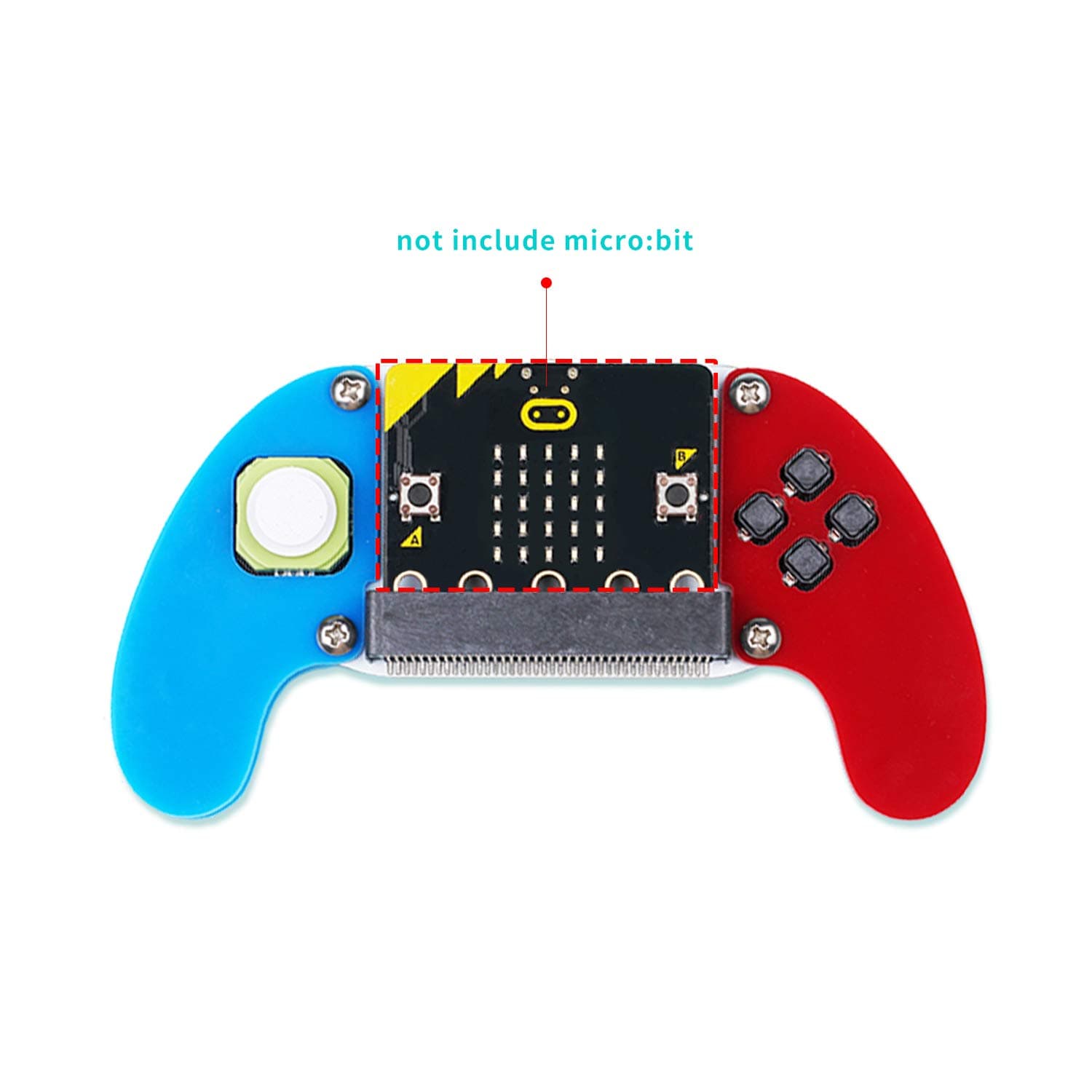 ELECFREAKS microbit Game Joystick Wireless Control Handle by micro:bit STEAM Education DIY Graphical Programming Controller(Without Micro:bit)