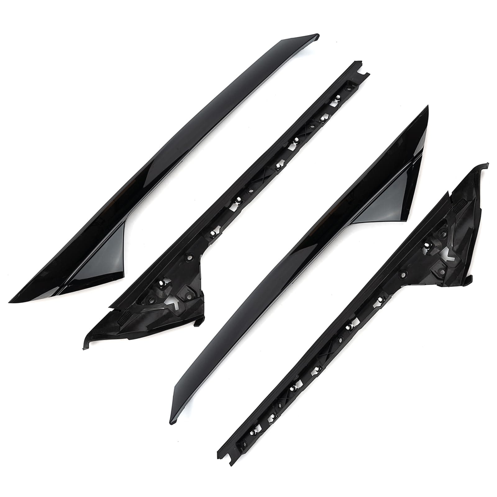 Outer & Inner Windshield A-Pillar Panel Molding Right Side - Compatible with 2011-2019 Ford Explorer Replaces 926-450 926-451 BB5Z-7803144-AA BB5Z-7803145-AA