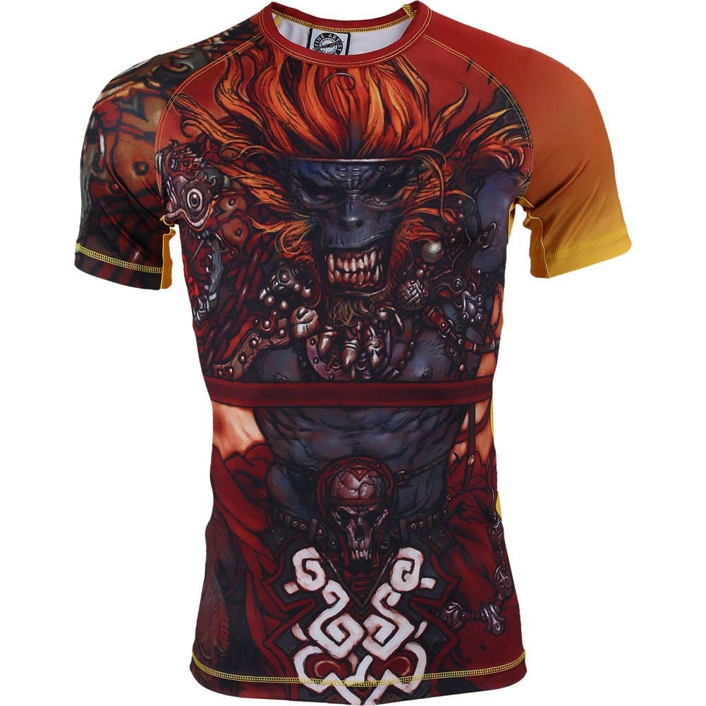 x Terada Monkey King Rashguard - Orange-Medium