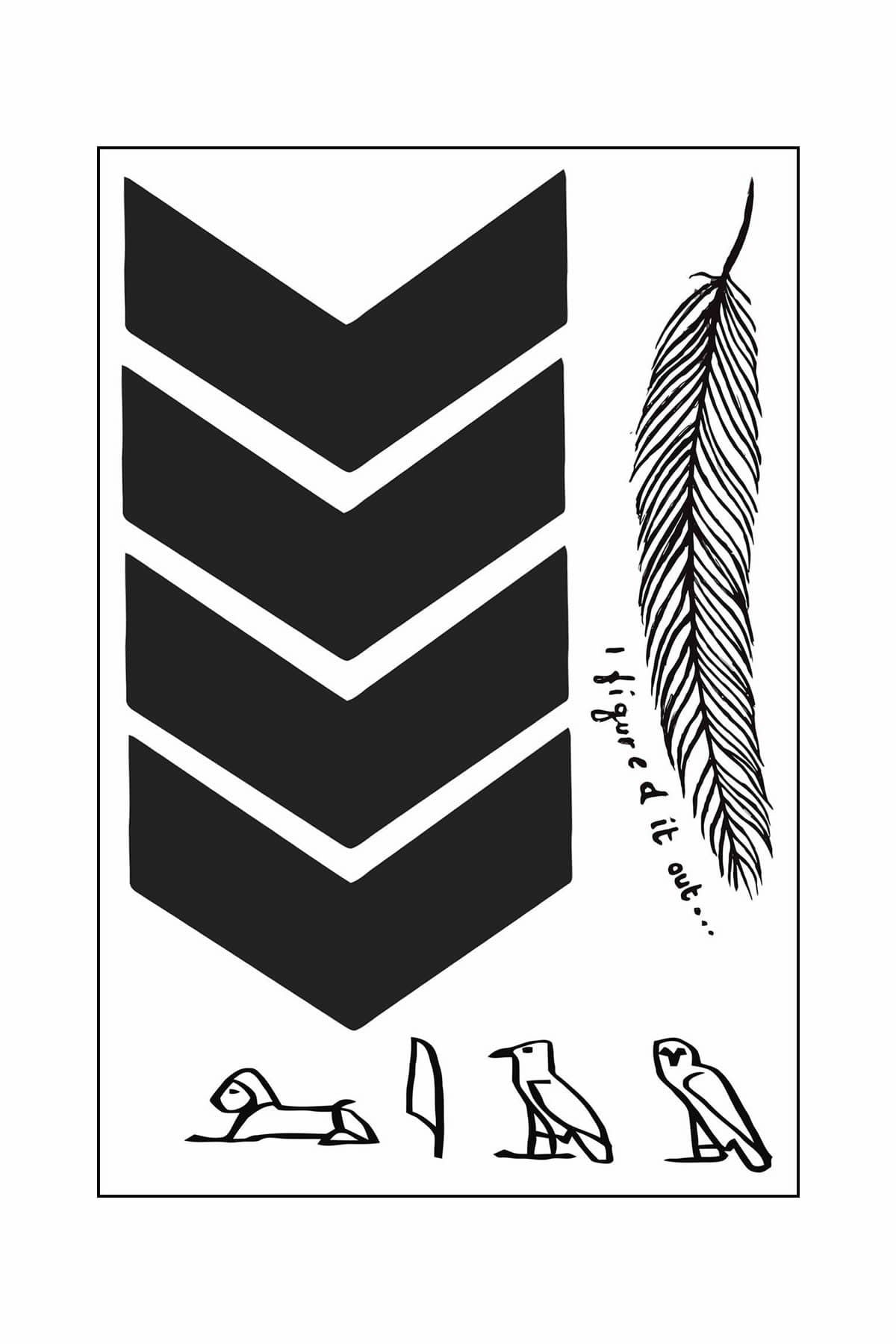 Liam Payne Inspired Temporary Tattoos Sheet