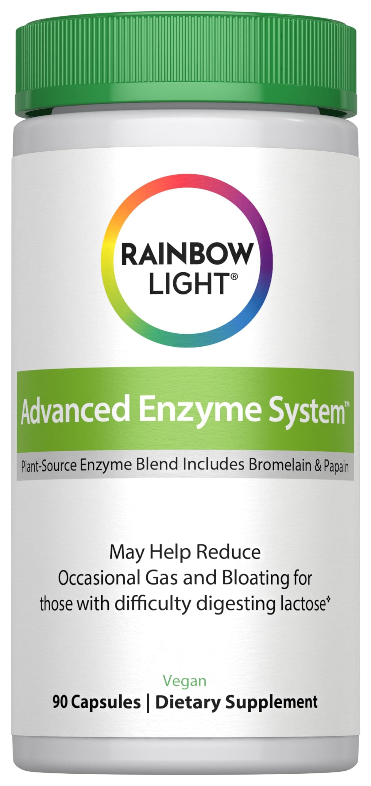 Rainbow Light Advanced Enzyme System Capsules, 90 Count