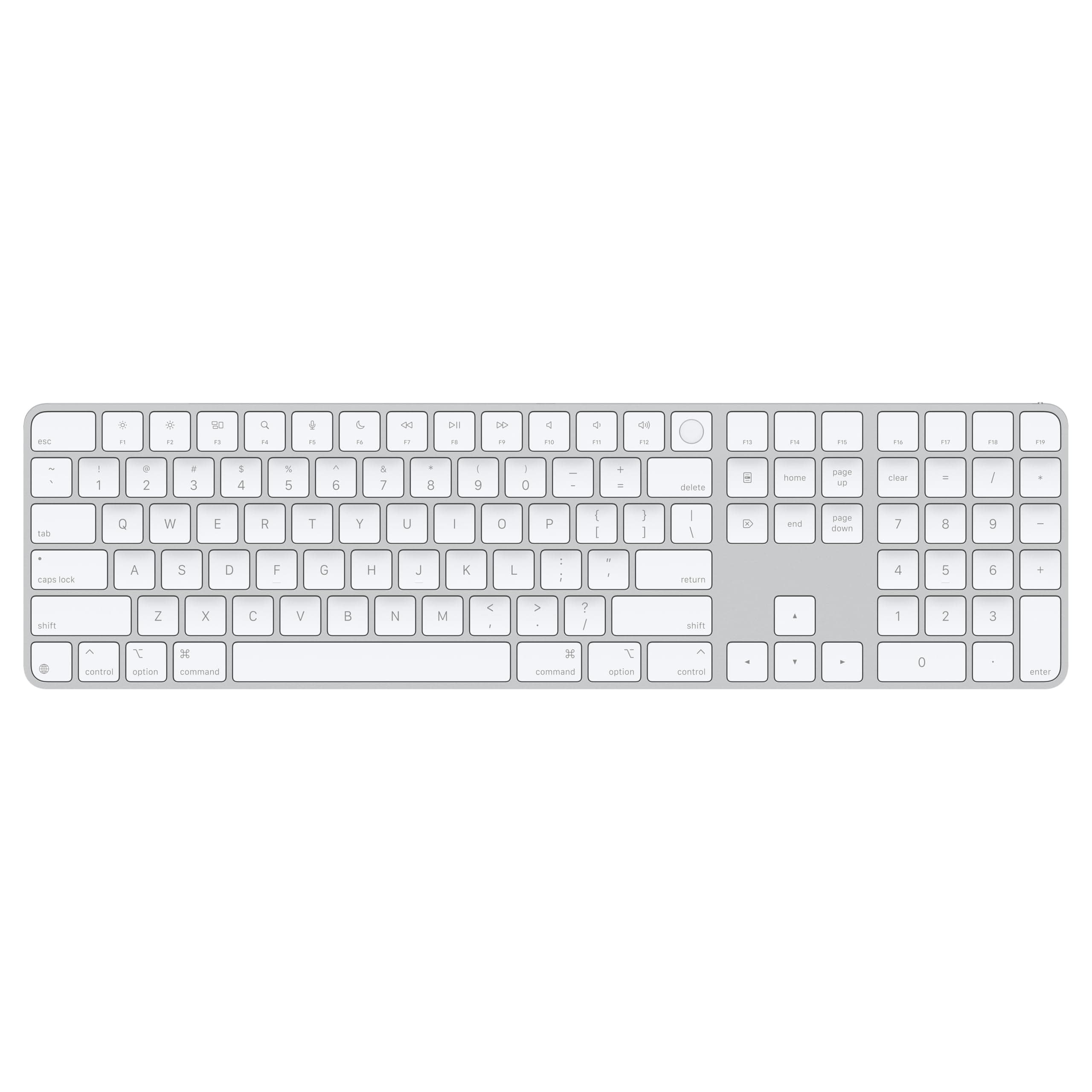 Apple Magic Keyboard with Touch ID for Mac Models with Apple Silicon - US English - White Keys 
