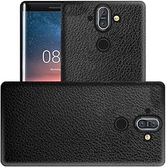 Case Creation New Leather Finish Soft Silicone Back Case Cover for Nokia 8 Sirocco (2018) / Nokia 8 Sirocco(Leather Skin Case)