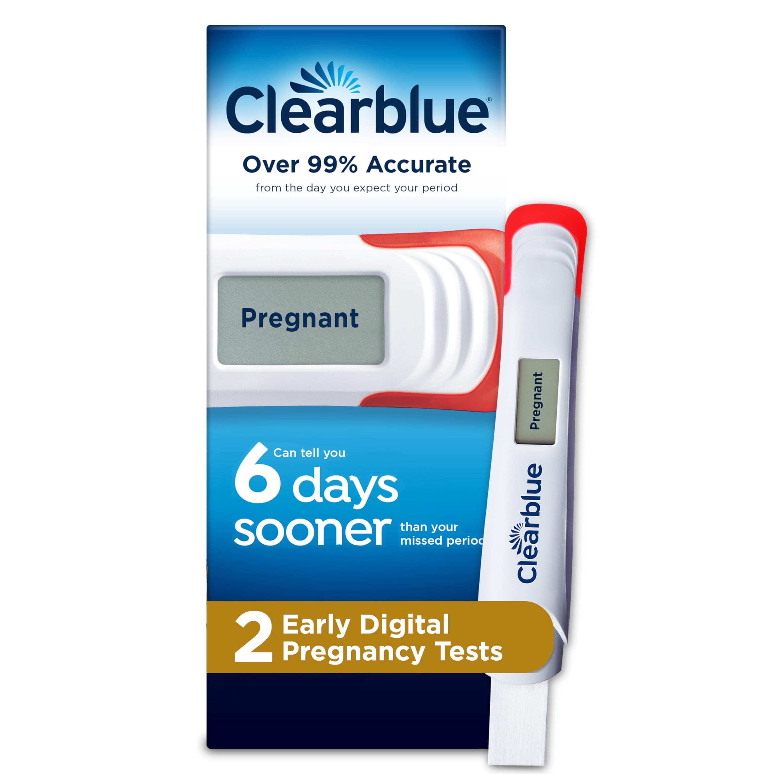 Early Digital Pregnancy Test, Early Detection at Home Pregnancy Test, 2 Ct