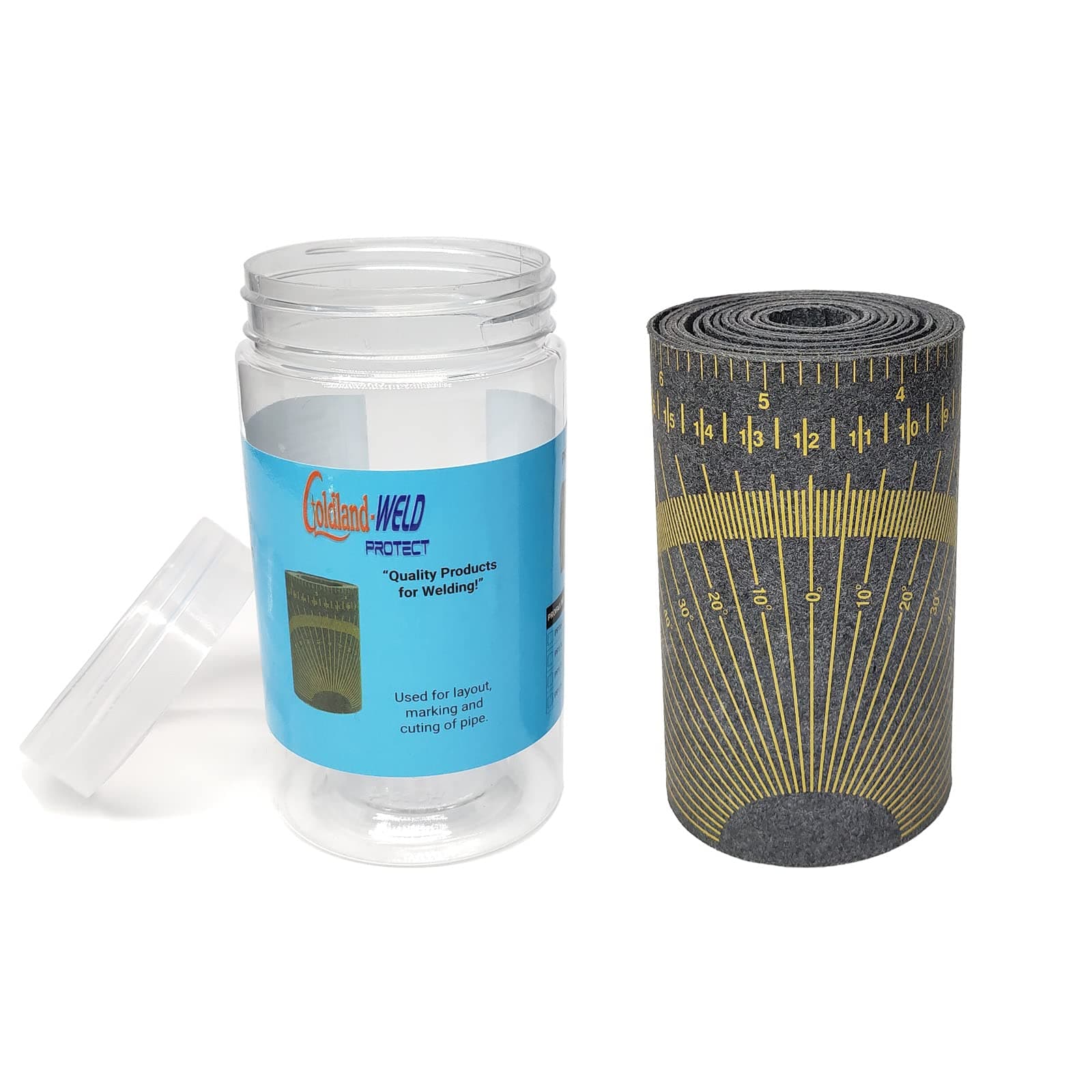 Pipe Wrap Around, Multifunctional Pipe Measuring Tool, Flex Angle Measuring and Marking Gauge