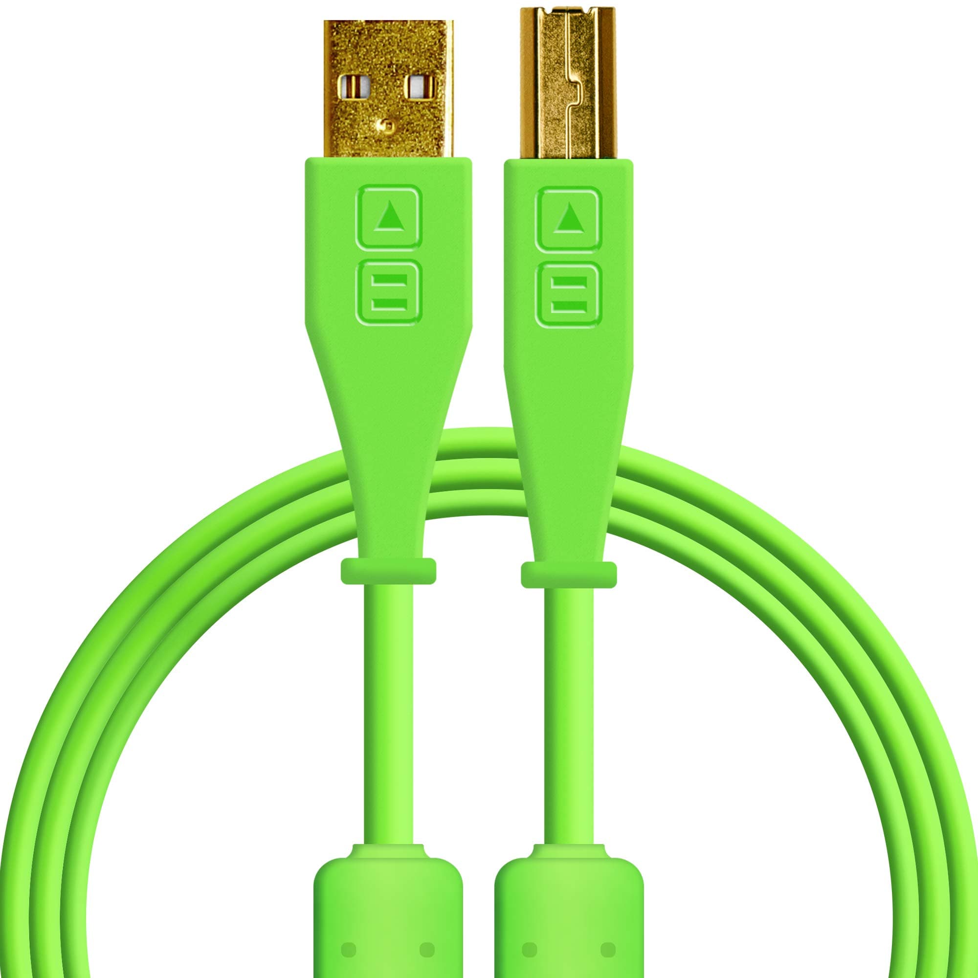DJ TechTools Chroma Cables: Audio Optimized USB-A to USB-B Cable green chroma-cables-usb
