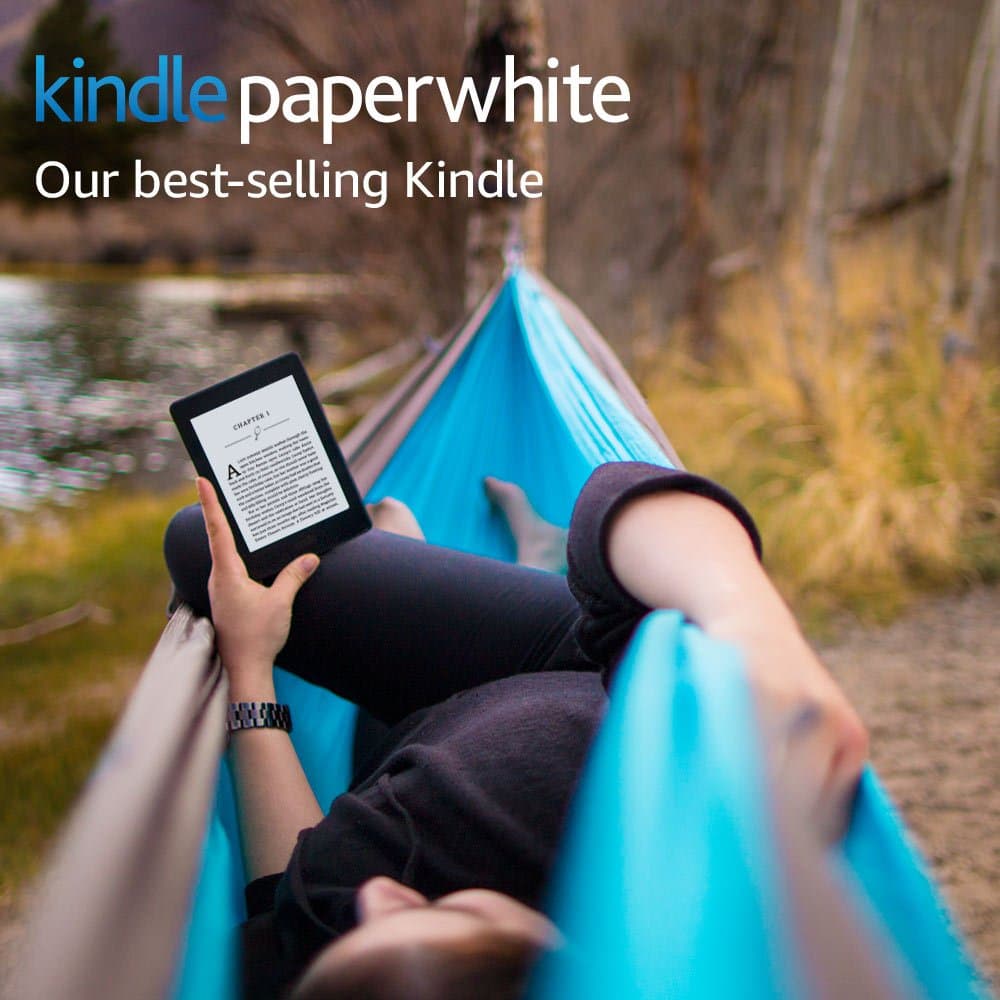 Kindle Paperwhite E-reader (Previous Generation - 7th) - Black, 6" High-Resolution Display (300 ppi) with Built-in Light, Wi-Fi + Free Cellular Connectivity - Includes Special Offers
