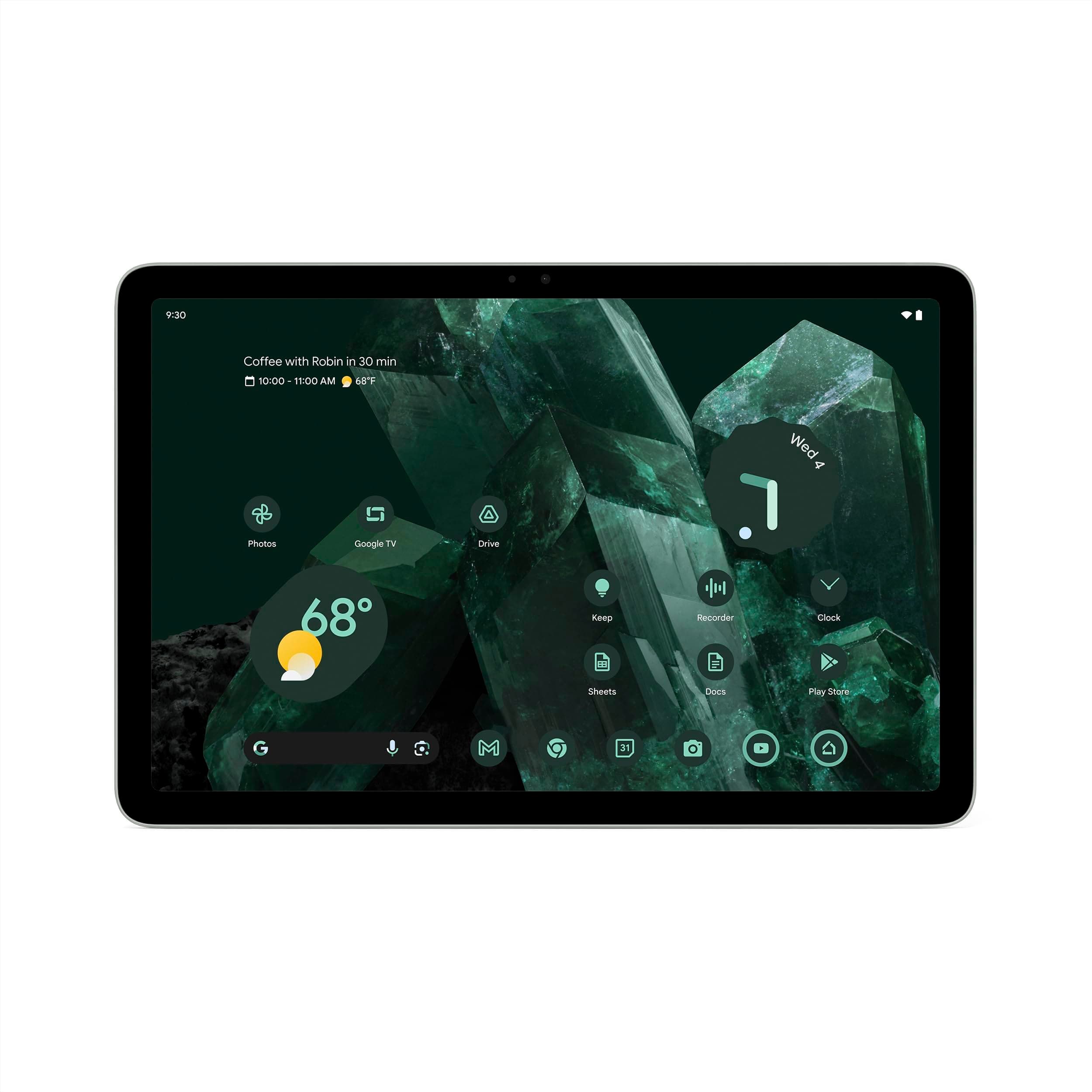 Google Pixel Tablet - Android Tablet With Wi-Fi 11-Inch Screen And Extra-Long Battery Life - Hazel - 8 GB RAM - 256 GB, Black
