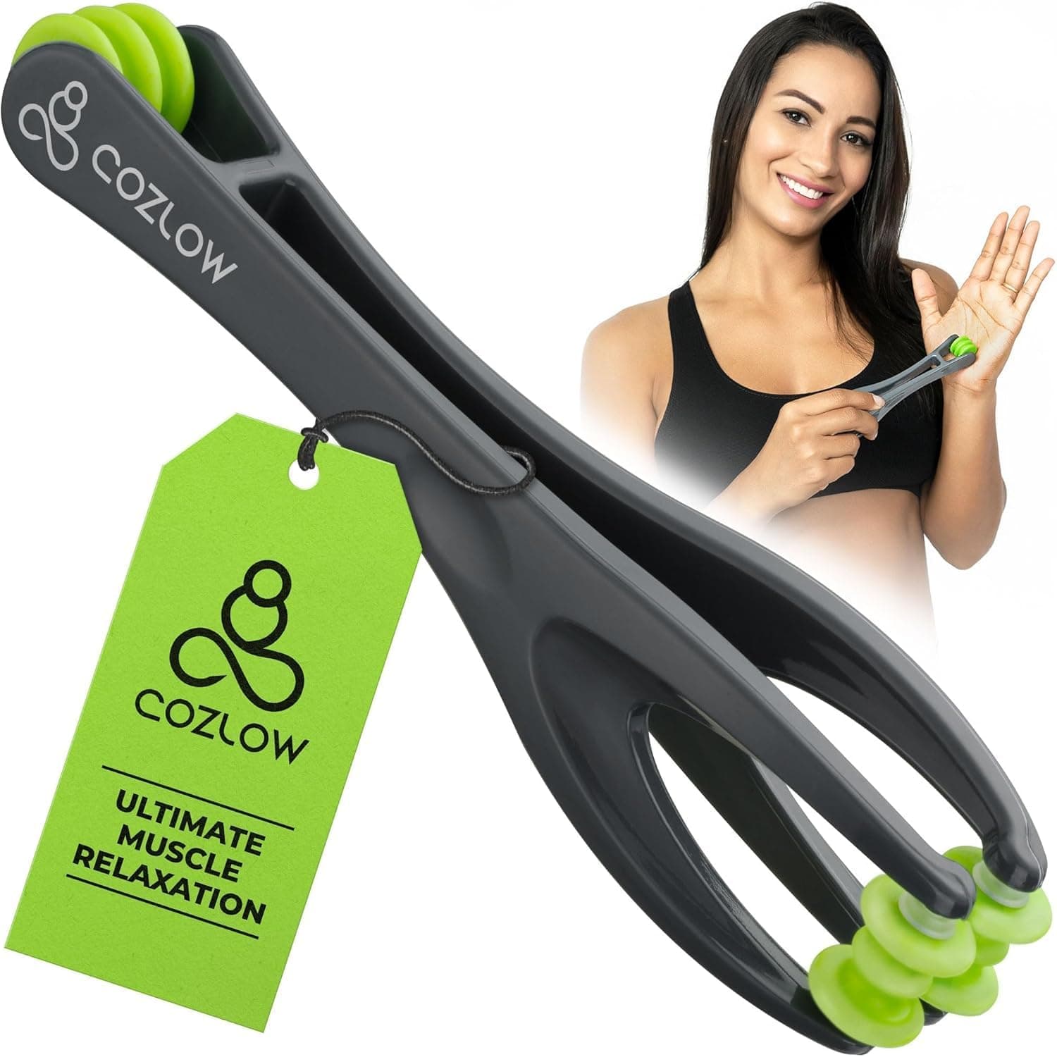 COZLOW HandPro Finger Massager for Deep Tissue Comfort, Dual-Sided Therapy Tool for Arthritis, Carpal Tunnel, Stress & Pain Relief, Massage Roller for Hands, Palm & Wrist