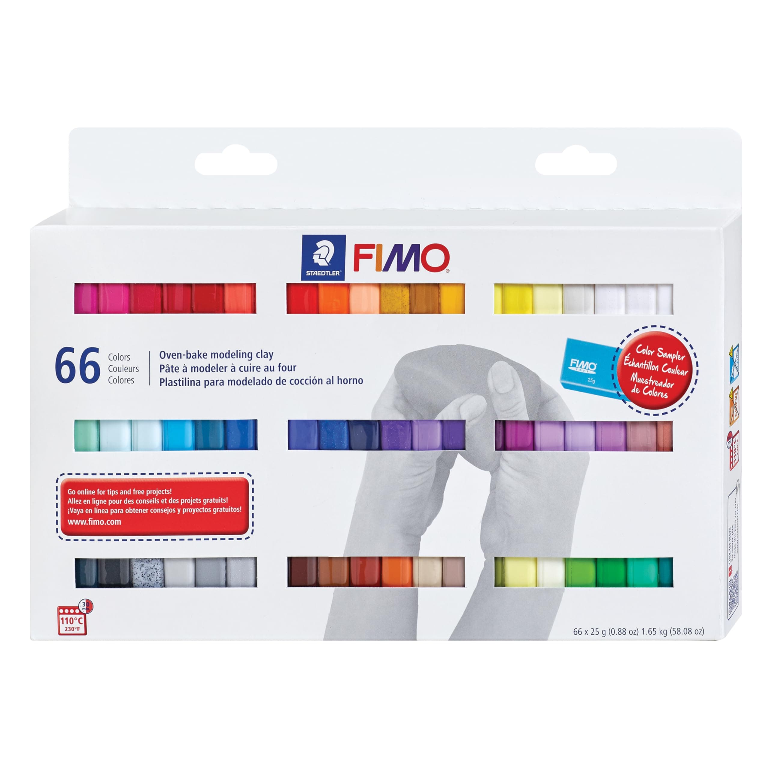 Fimo Professional Soft Polymer Clay 66/Pkg-Assorted