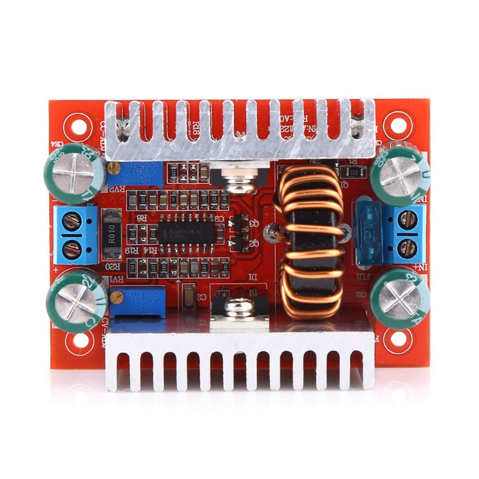 Step Up Voltage Converter Module, Akozon Boost Module 400W DC-DC Step-up Boost Converter Constant Current Power Supply Module LED Driver