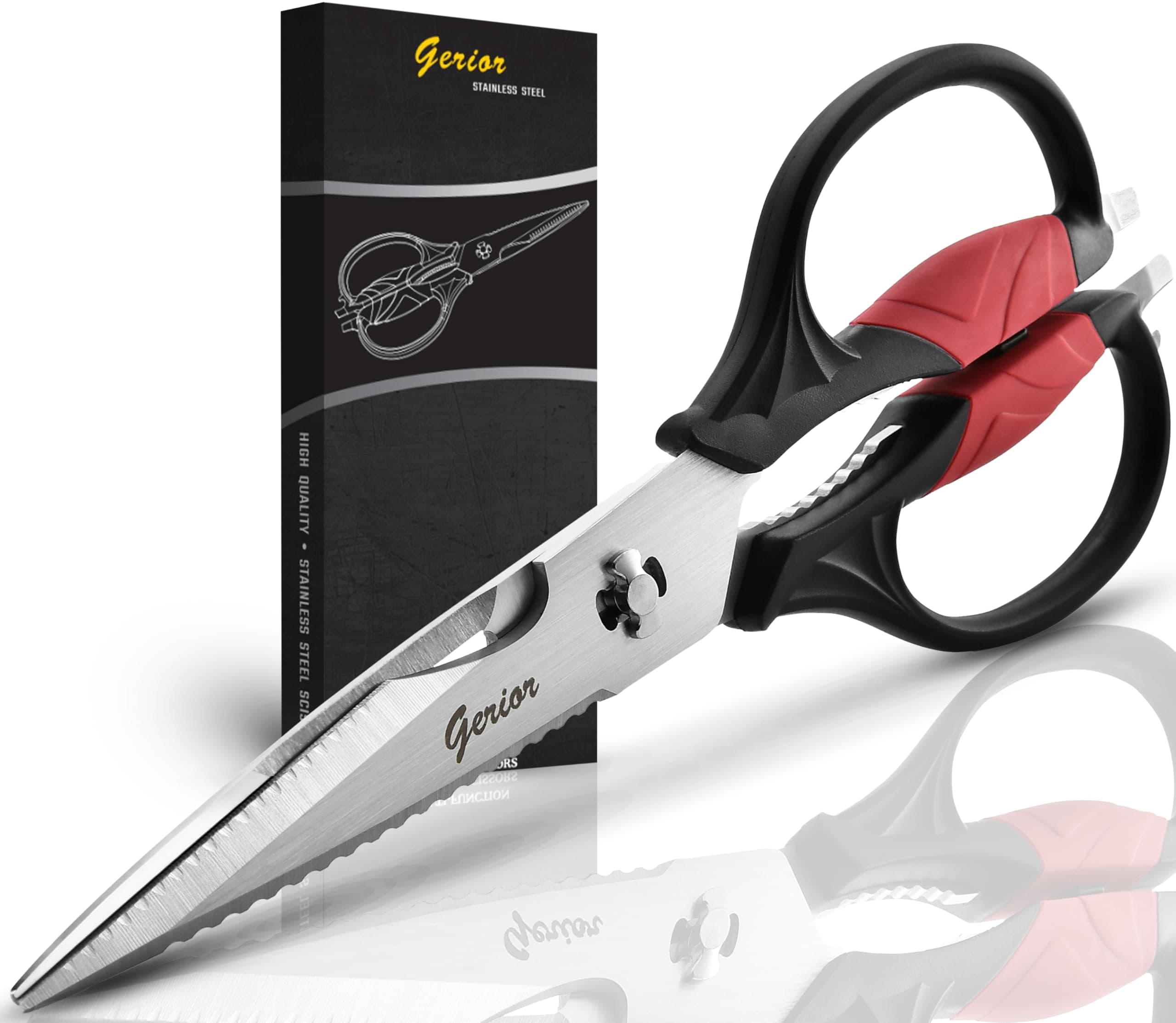 Red/Black Kitchen Scissors