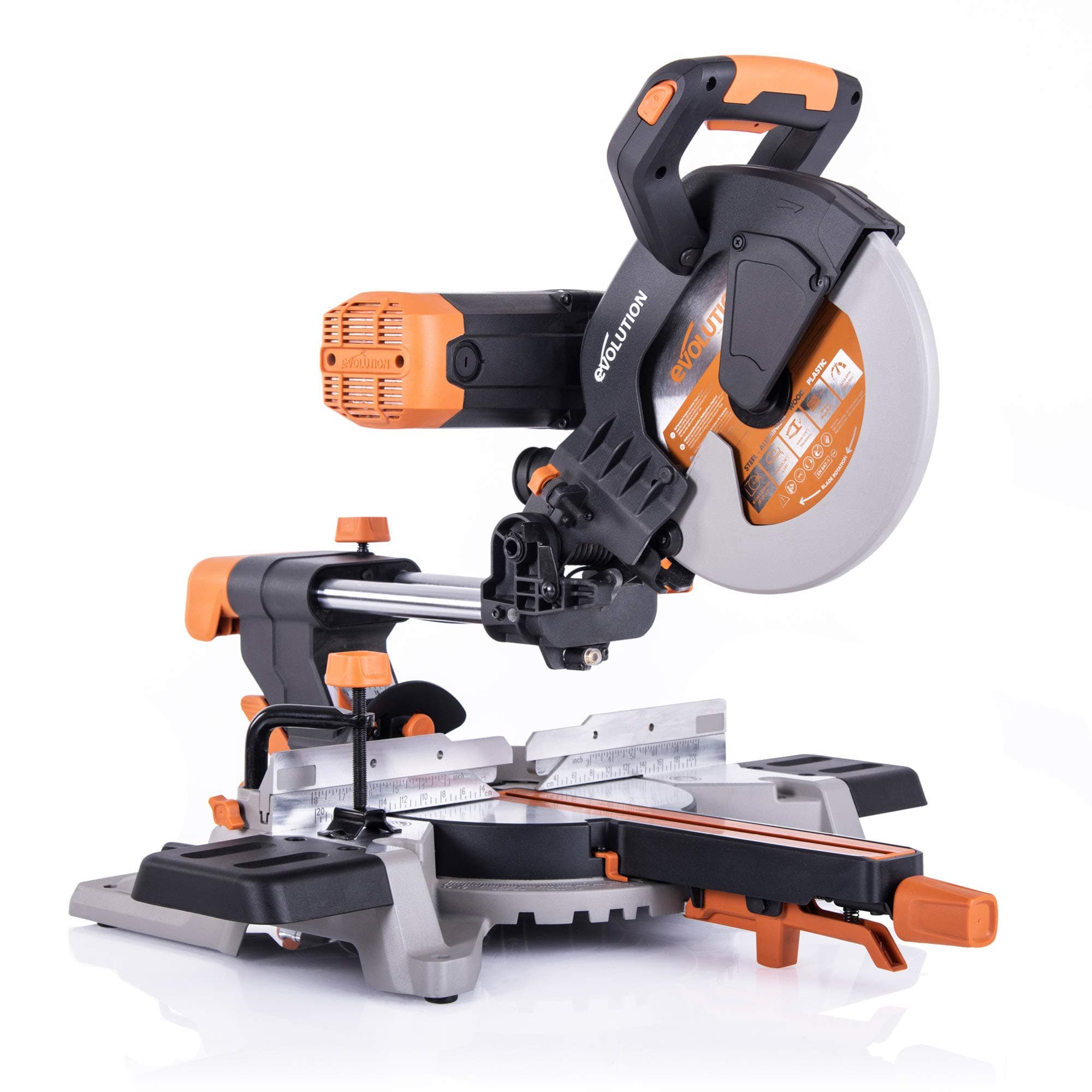Evolution Power ToolsR255SMSDB 10" Multi-Material Double Bevel Sliding Compound Miter Saw