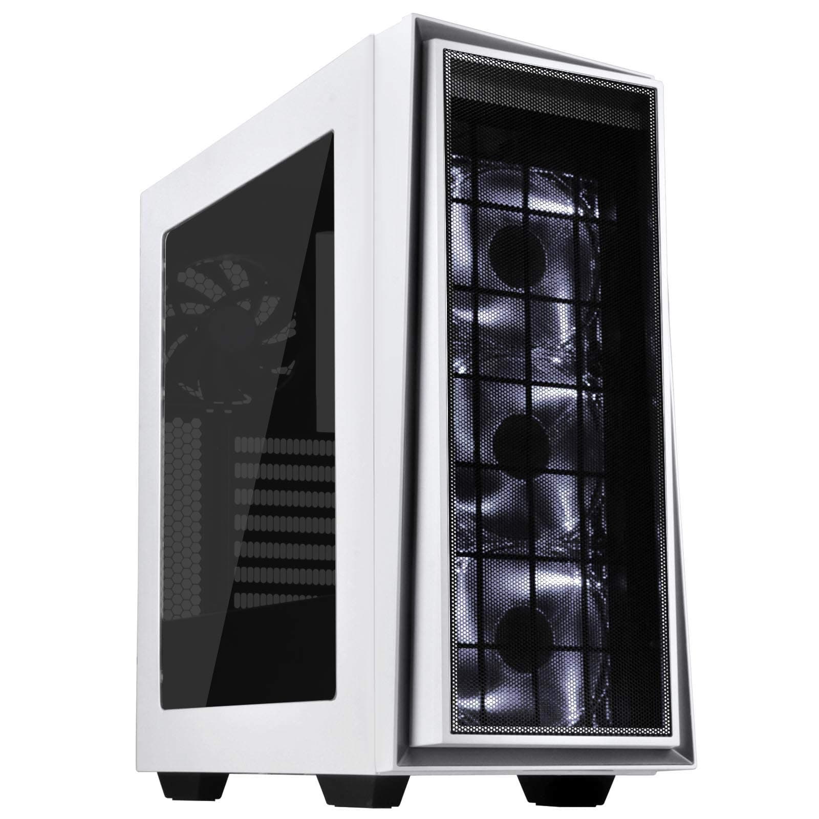 Silverstone Redline RL06-PRO ATX Tower Computer Case with Three 120mm White LED Intake Fans with Window Panel RL06WS-Pro-USA