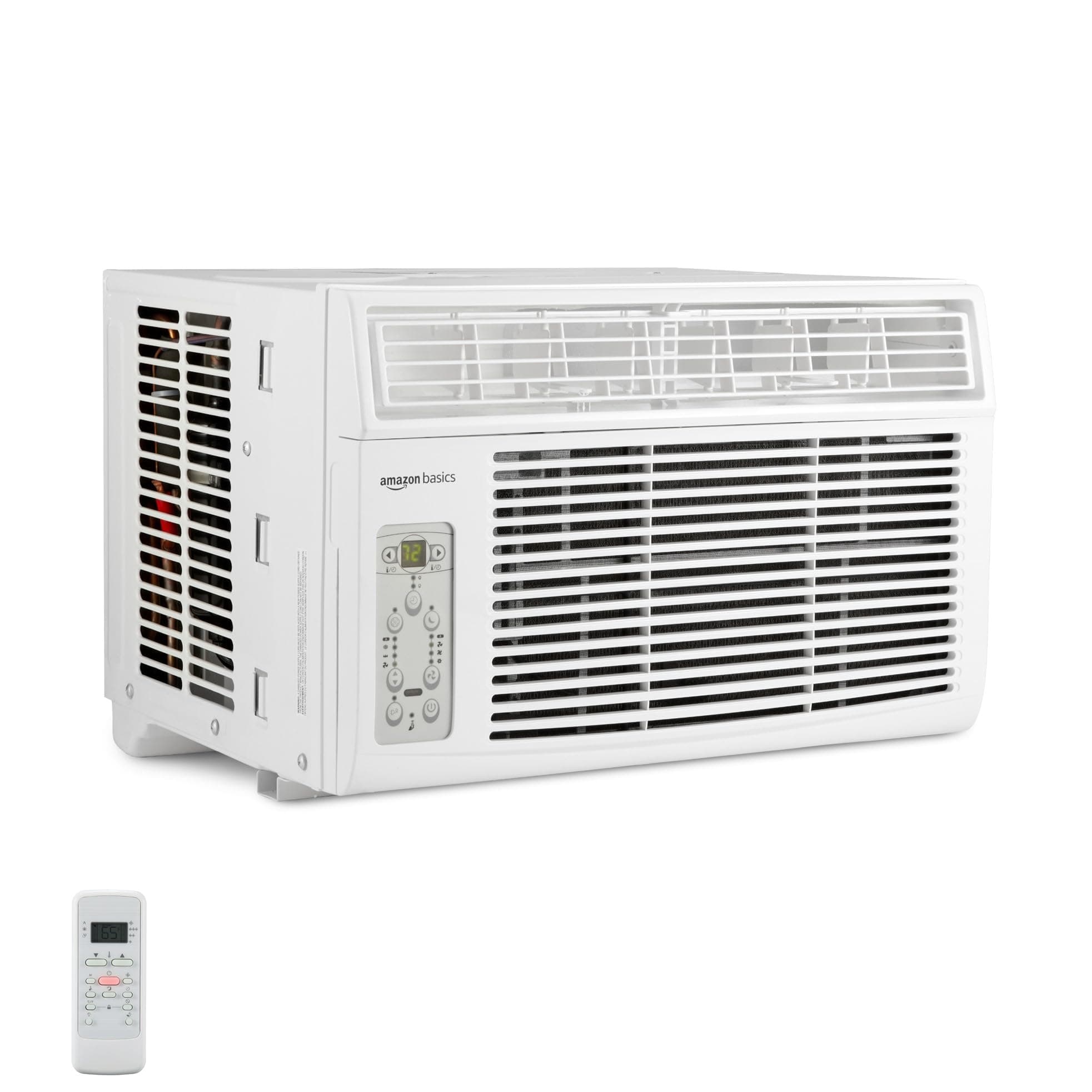 Amazon Basics Window-Mounted Air Conditioner with Remote - Cools 350 square feet, 8,000 BTU