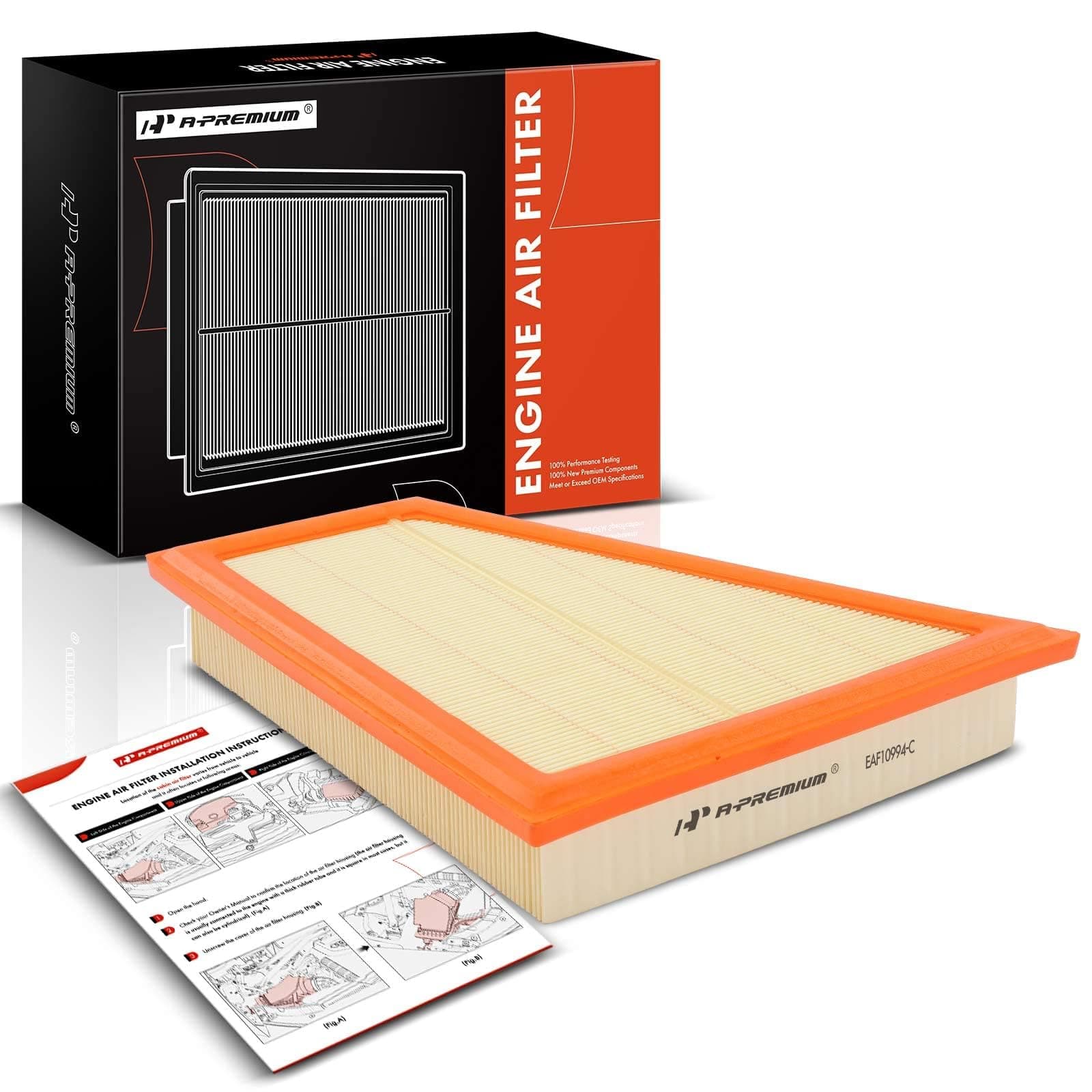 Engine Air Filter Compatible with BMW F10 E84 E89 528i, 528i xDrive, X1, Z4, 2011-2016, 2.0L 3.0L, Flexible Panel, Replace# 13717582908