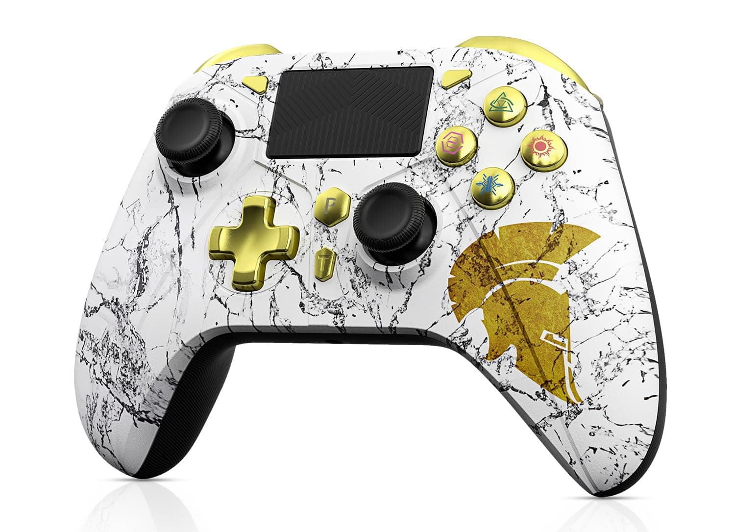 Wireless Bluetooth Controller for PS4 Pro/Slim/PC/Switch/Steam/PS3/Android/iOS with Hall Triggers, Hall Joysticks, Advanced Buttons Programming, Enhanced Dual Vibration/Turbo - Black Myth: Wukong