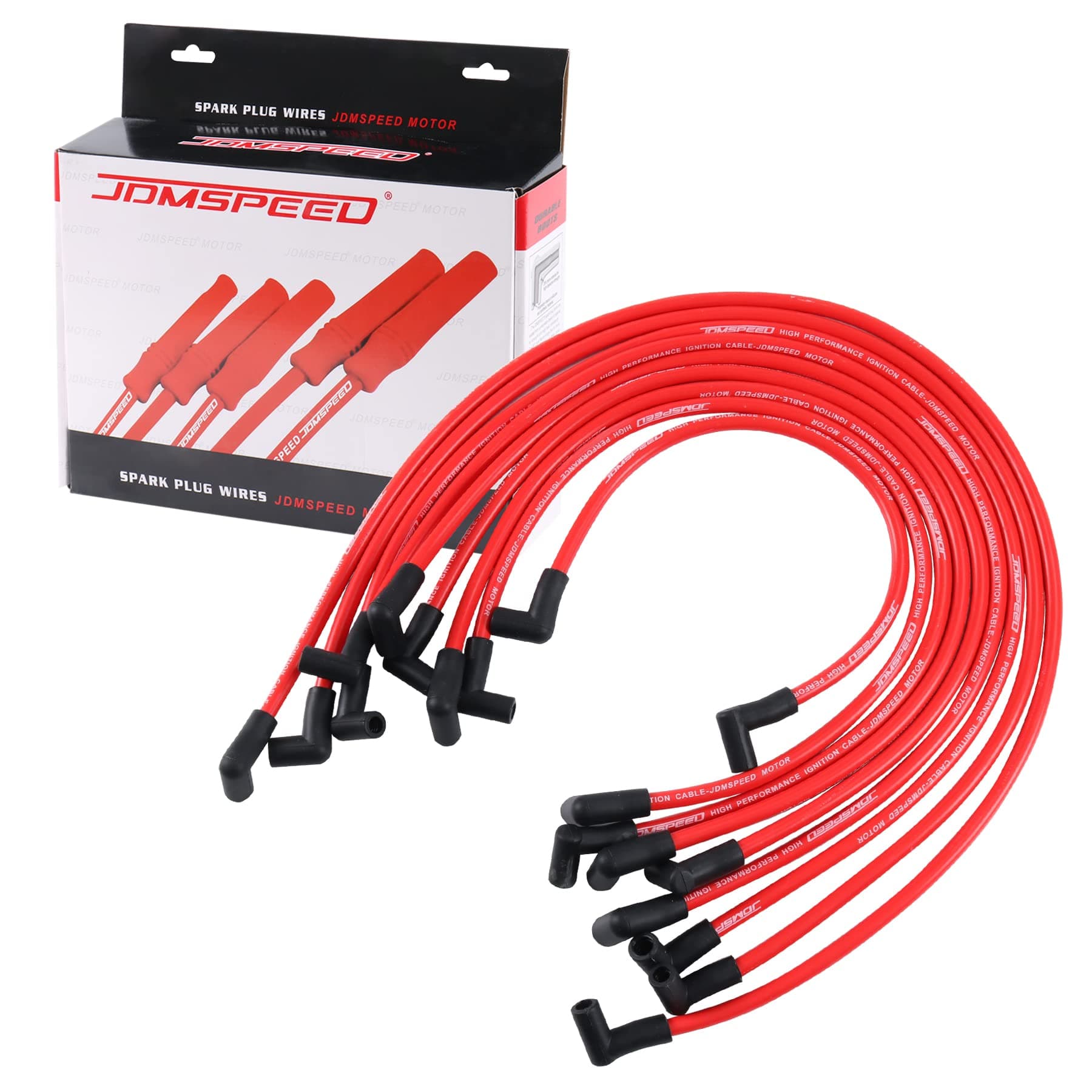 JDMSPEED New 10.5mm High Performance Spark Plug Wire Set Fit For HEI SBC BBC 350 383 454 Electronic