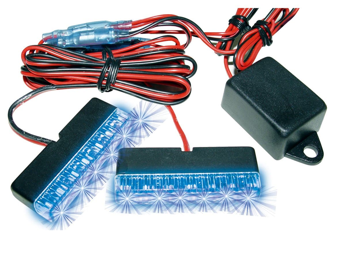 EUFAB 17693 LED Strobe Light Blue 6 LEDs