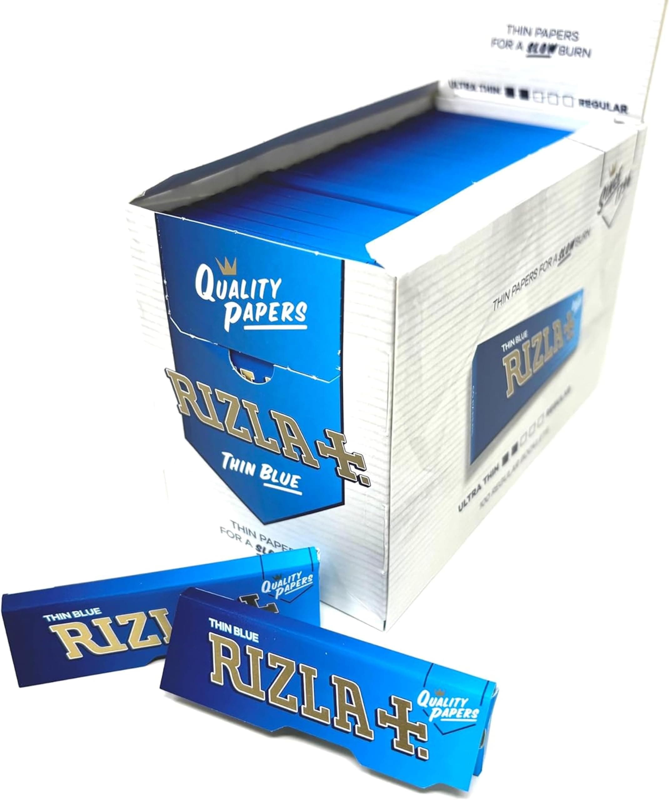 Blue Regular Cigarette Rolling Papers - 10 Packets