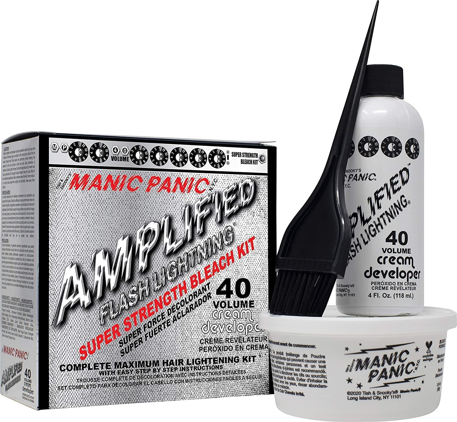 Amplified Flash Lightning Bleach Kit 40 Volume Cream Developer
