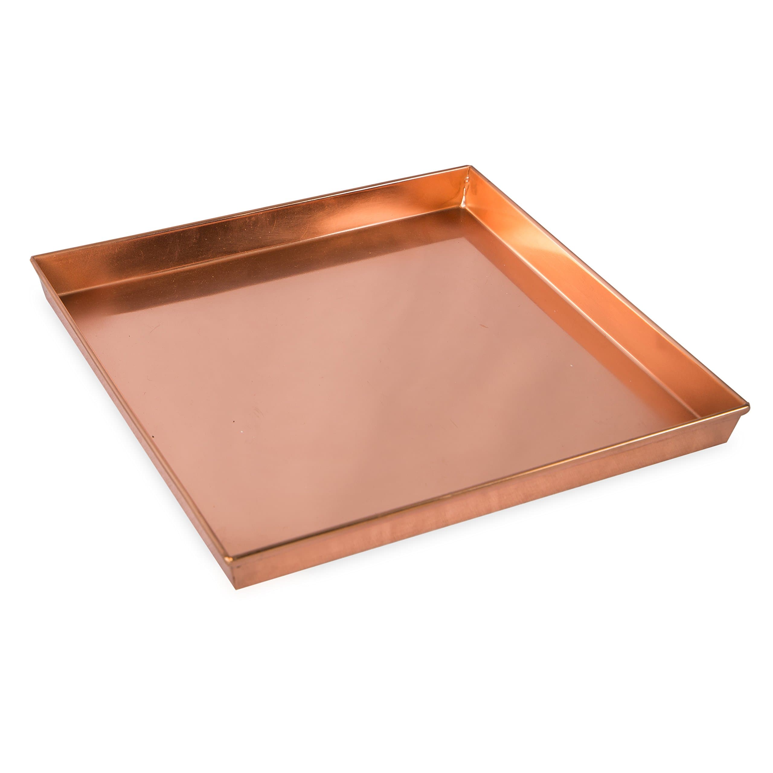 Square Tray, 10", Copper