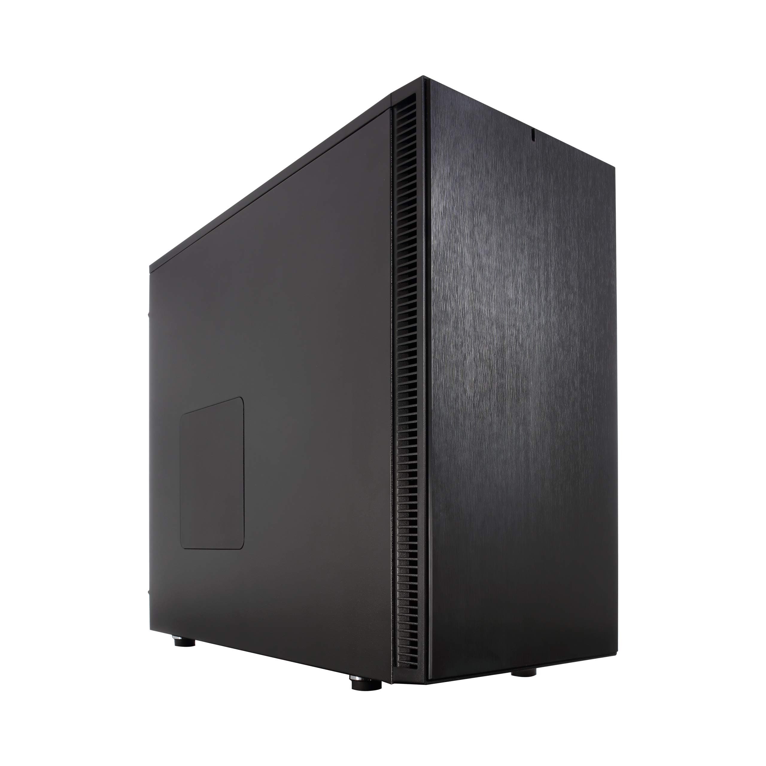 Fractal Design Define S - Mid Tower Computer Case - ATX - Optimized for High Airflow/Performance and Silent Computing - 2X Fractal Design Dynamic GP-14 140mm Silent Fans - Water-Cooling Ready - Black