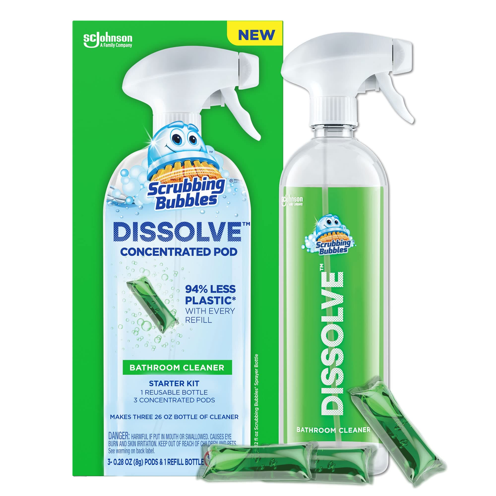 Scrubbing Bubbles Dissolve Concentrated Pod, Starter Kit