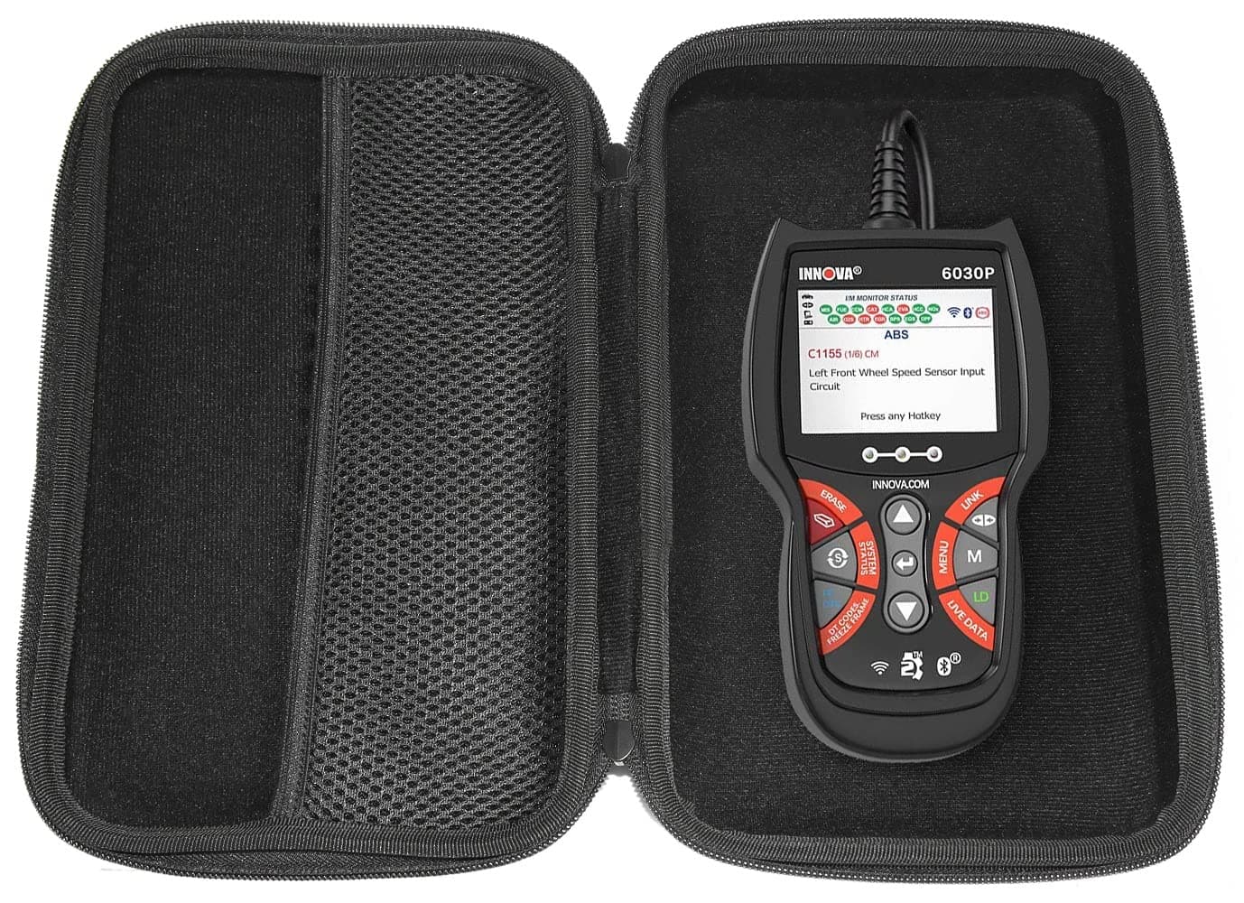 EVA Hard Case for INNOVA 6030P OBD2 Scanner ABS Code Reader-Check Engine Light-Diagnostic Scan Tool Live Data (Case Only)