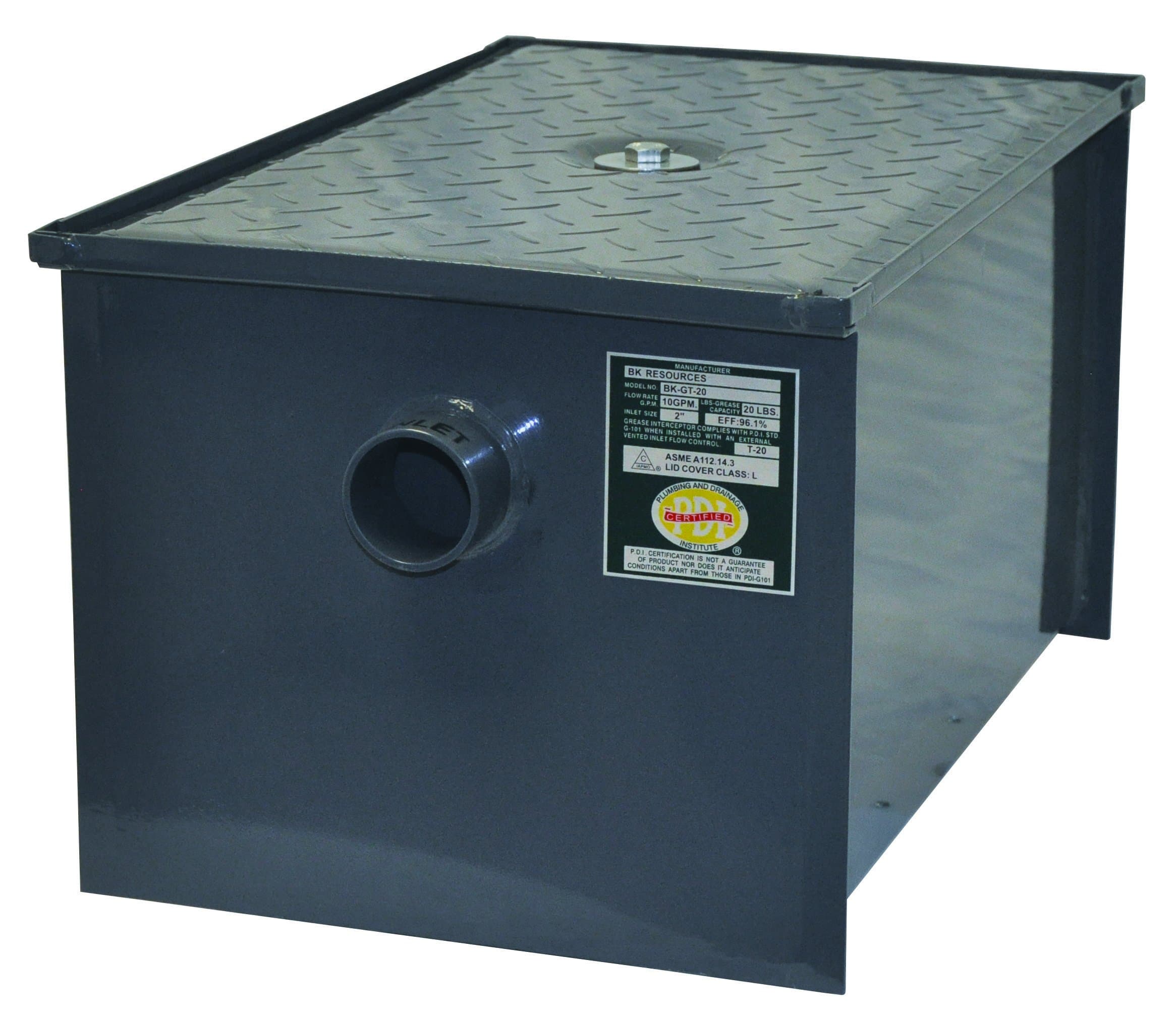 BK Resources 40 lb Grease Trap Interceptor