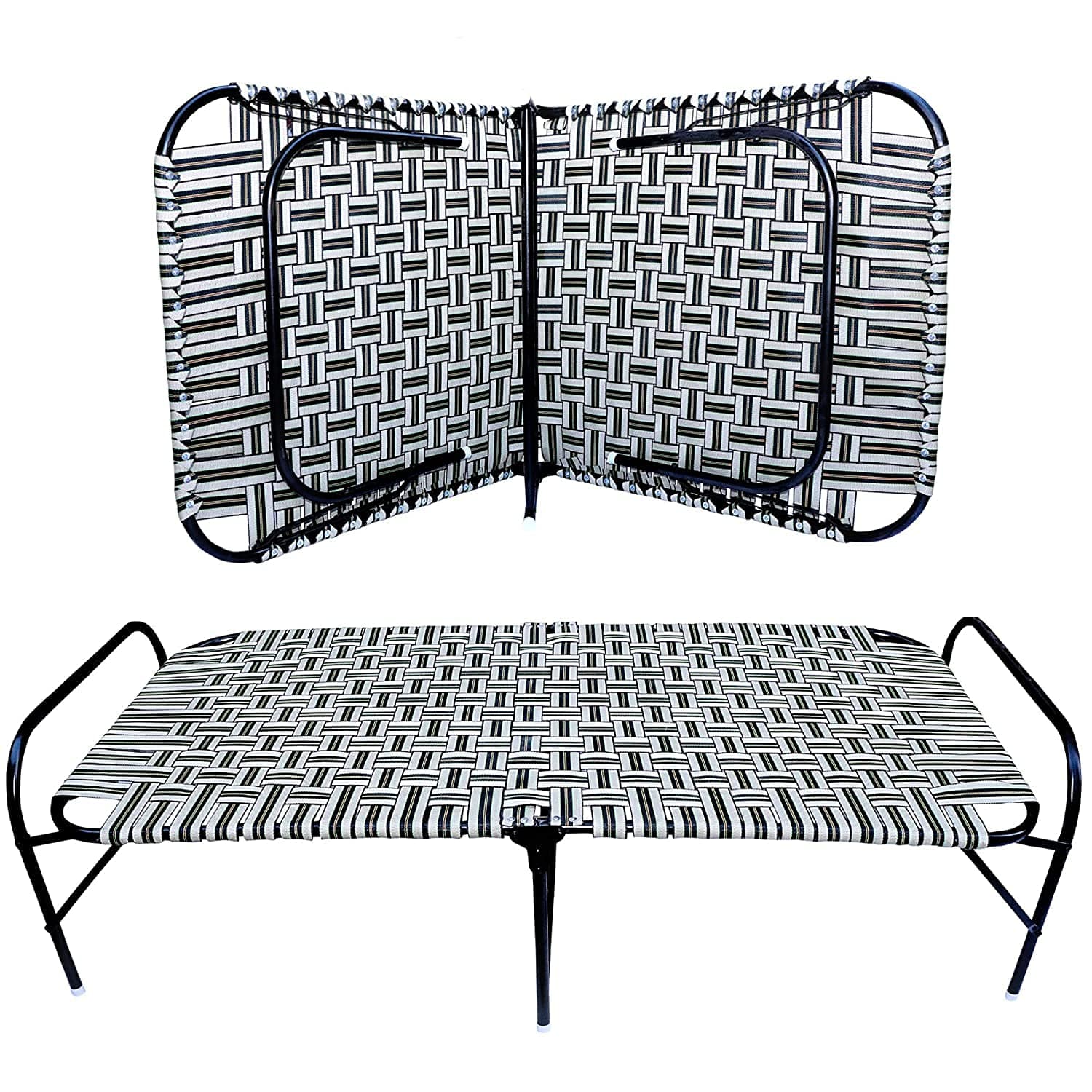 AVANI METROBUZZ Single Folding Bed Comfortable Saving Space Foldable Portable Bed Cot Size:3X6 feet