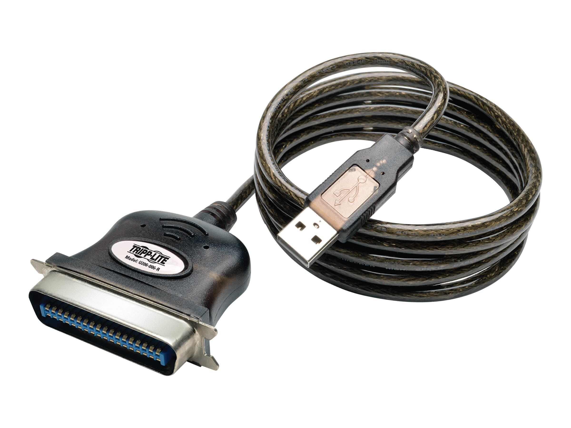 TRIPP LITE USB to Parallel Printer Adapter Cable USB-A to Centronics 10-Feet (U206-010)