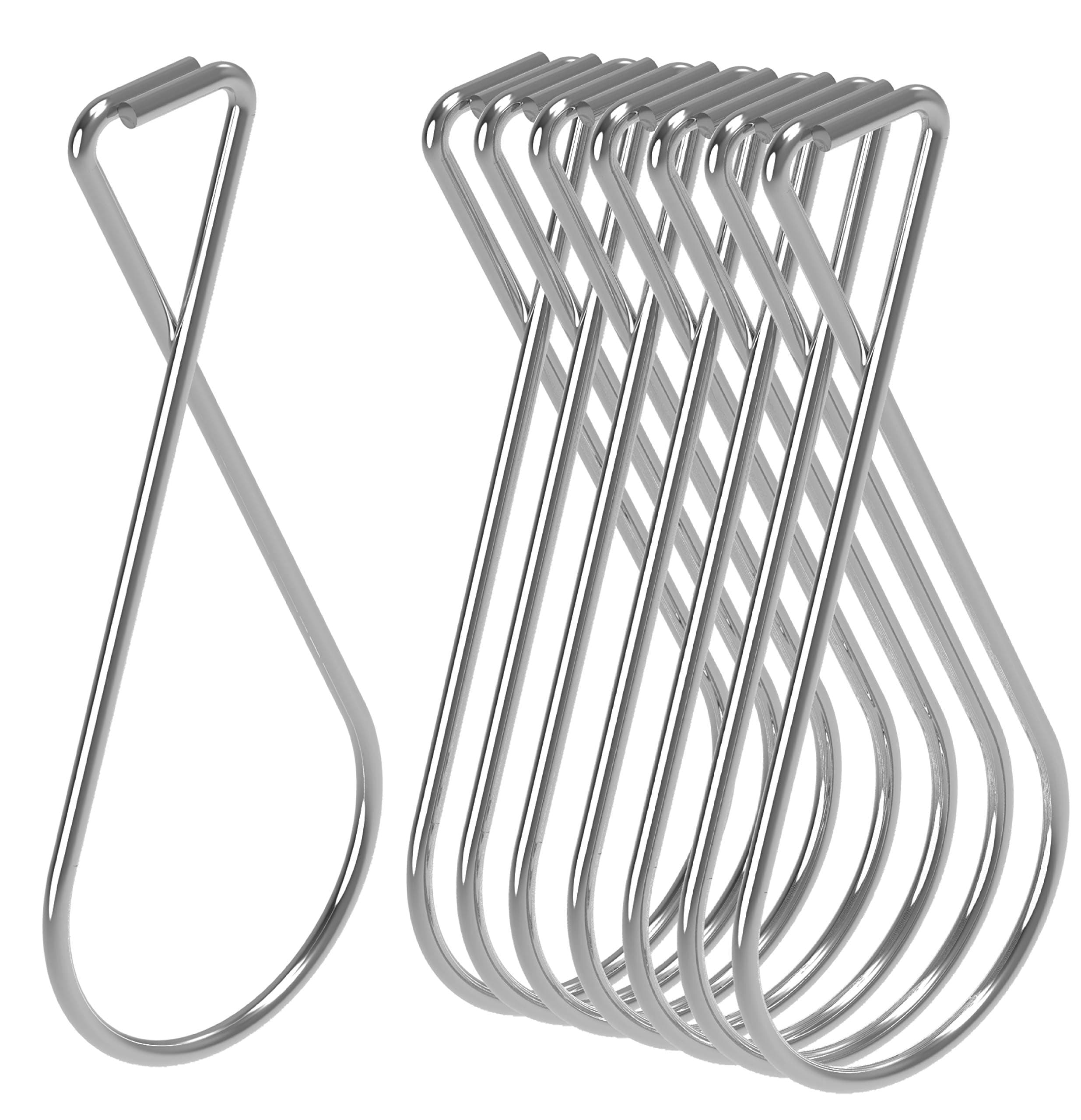 Ceiling Hook Clips- 100 Pack Drop Ceiling Hanger Hooks Hanging on Suspended Ceiling Tile, Grid orDrop- T-bar Clips Drop Clips for Office Home Stores Classroom and Wedding Decorations