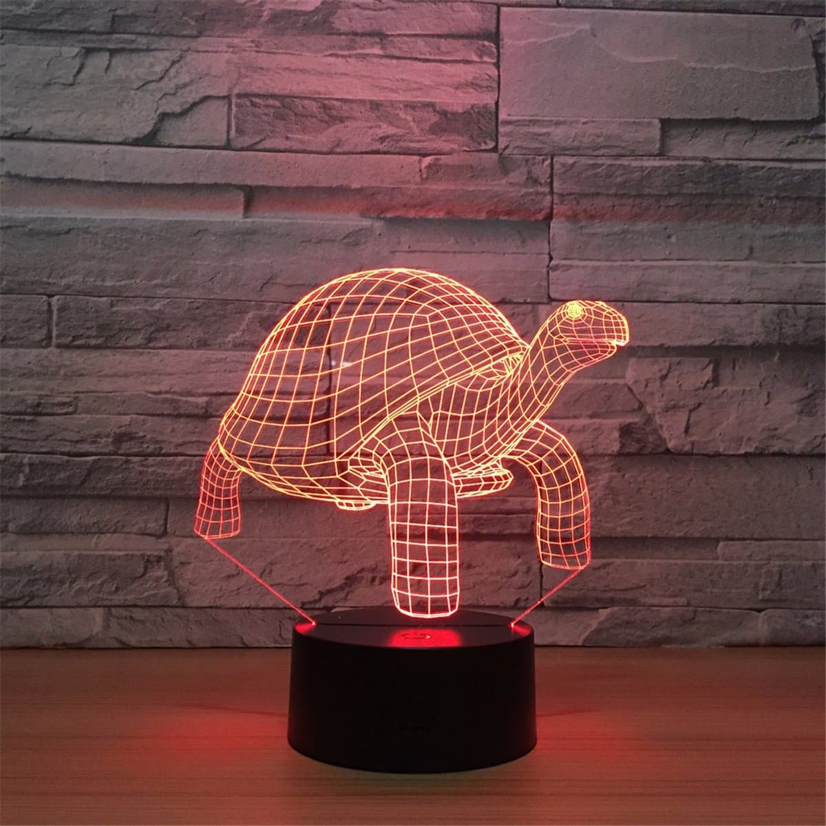 Creative USB Power Cuckold 3D Remote Control ILLusion Night Light Stunning Visual Colors Changing Table Desk Optical Lamp Bedroom Children Room Decorative Household Nightlight Toy