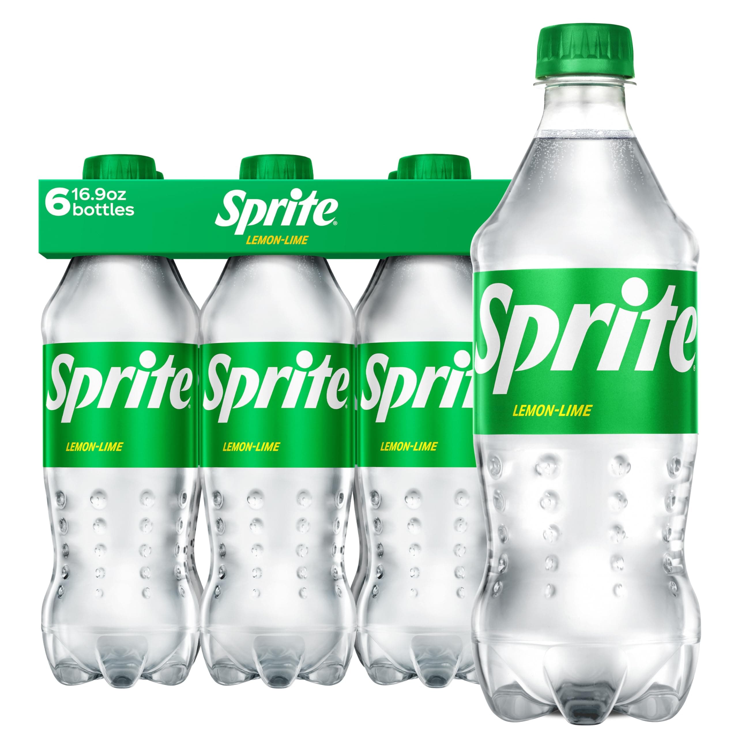 Sprite Lemon-Lime Caffeine Free Soda Soft Drink Bottles, 16.9 fl oz, 6 Pack