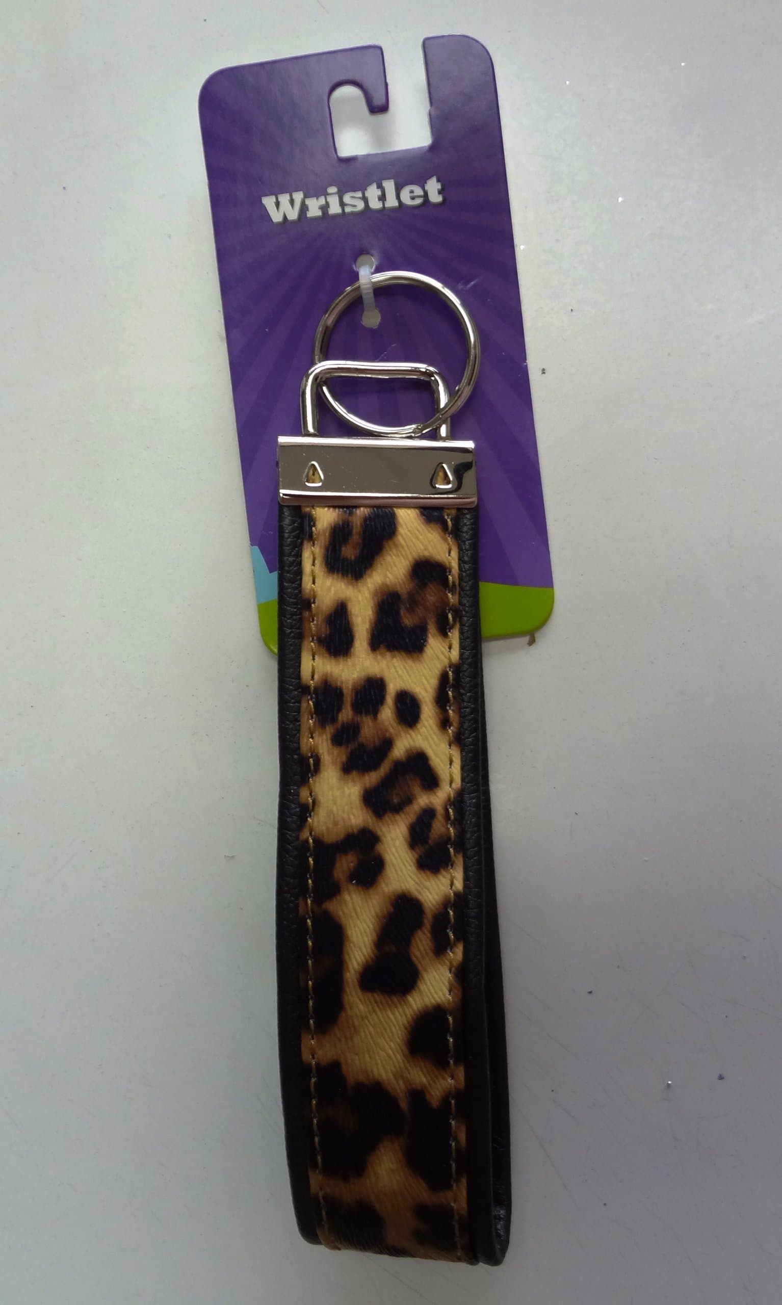 Leopard Brown Print Wristlet