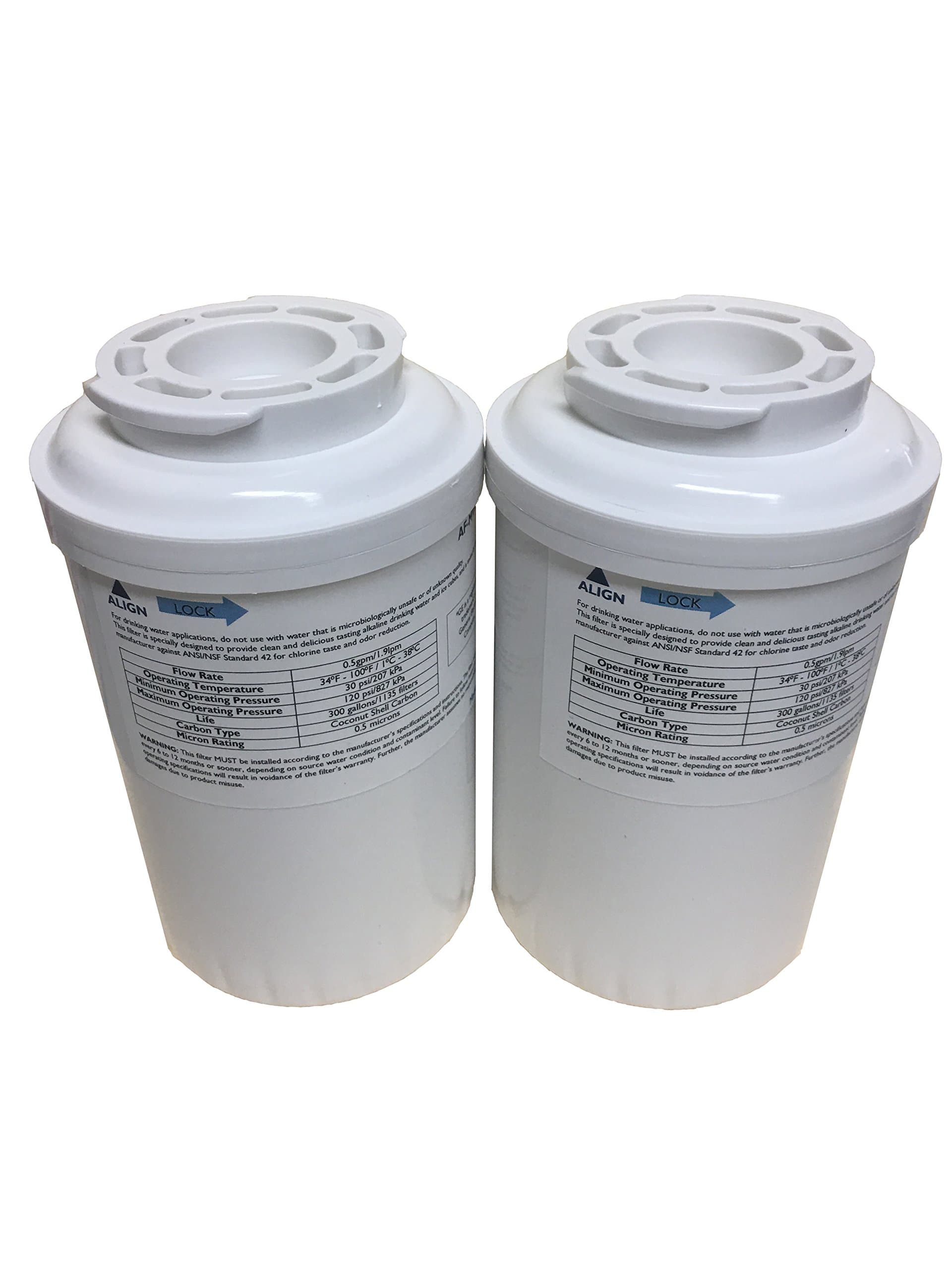 AF-MWF-Alkaline Water Filter Replacement Compatible with GE model MWF, 2X Life (pH level 9.0) Two-Pack
