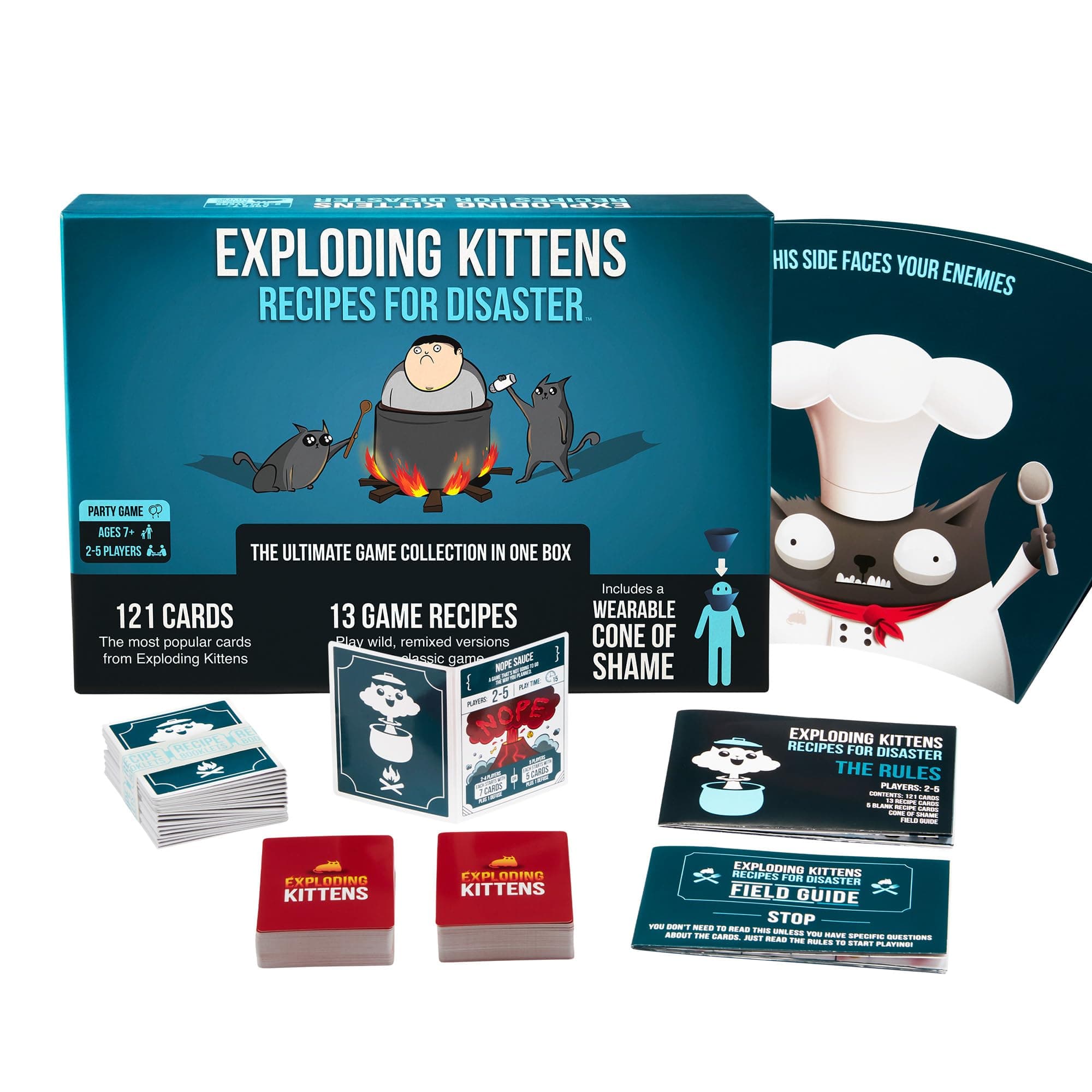 – Exploding Kittens Recipes for Disaster - The Ultimate Collection With 13 New Ways To Play, 2-5 Players - Ages 7+, Adults and Kids Card Game, Great For Family Gatherings, Game Night