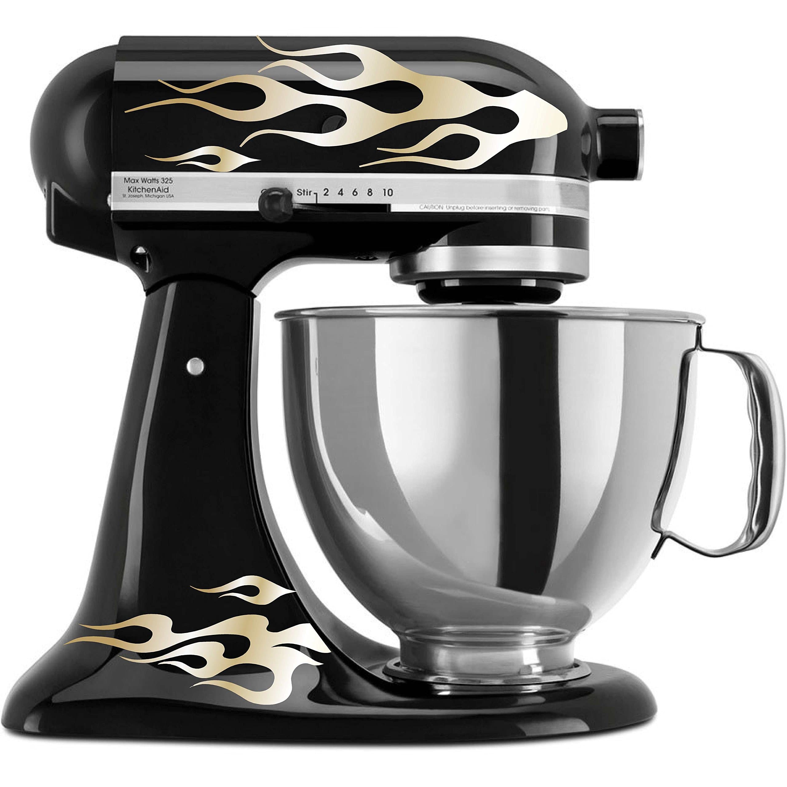 Flames Mixer Decal Set (Multi) (Gold)