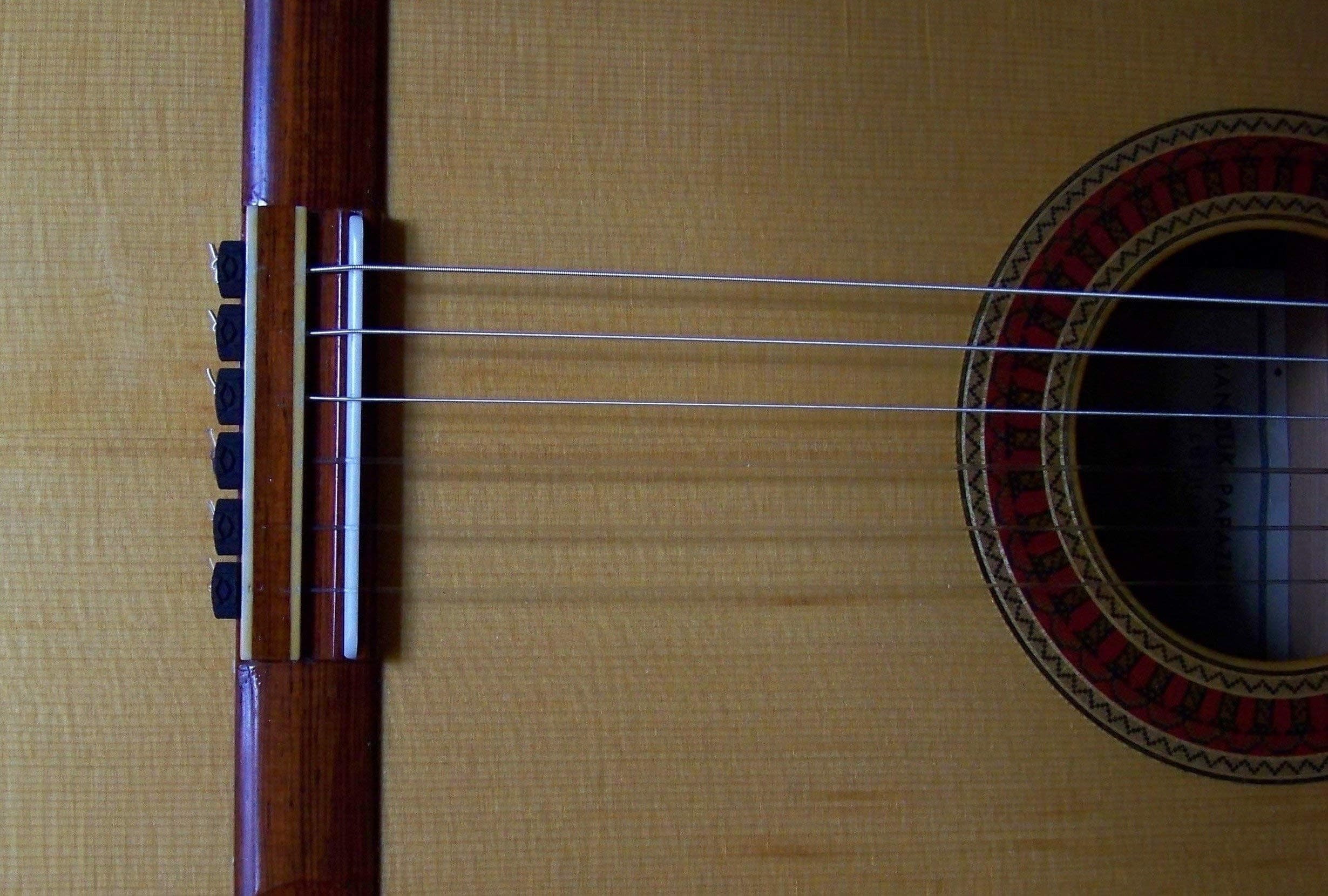 Rosette Diamond BridgeBeads Secure Classical Guitar String Ties / New Low Profile