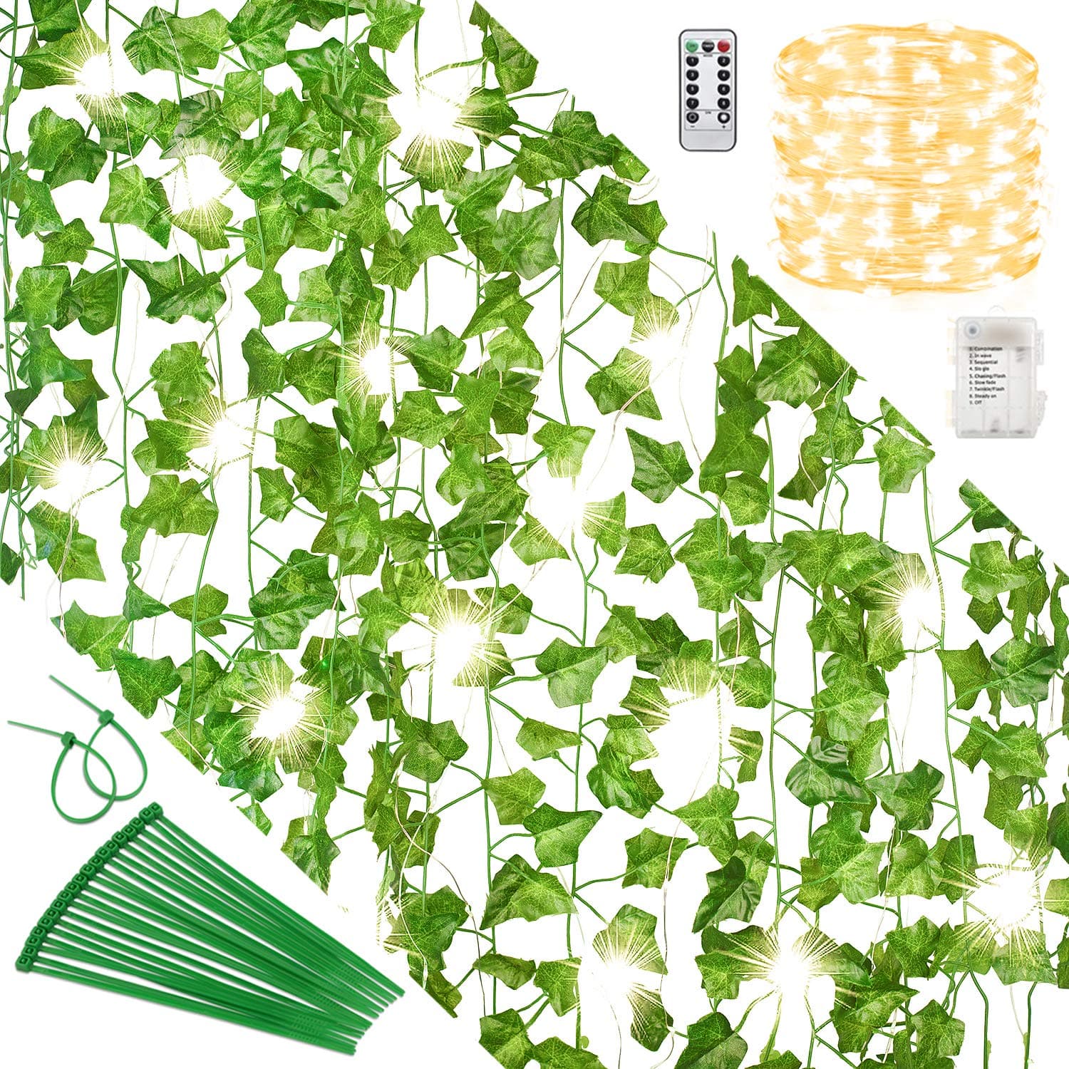 Artificial Ivy & LED String Light